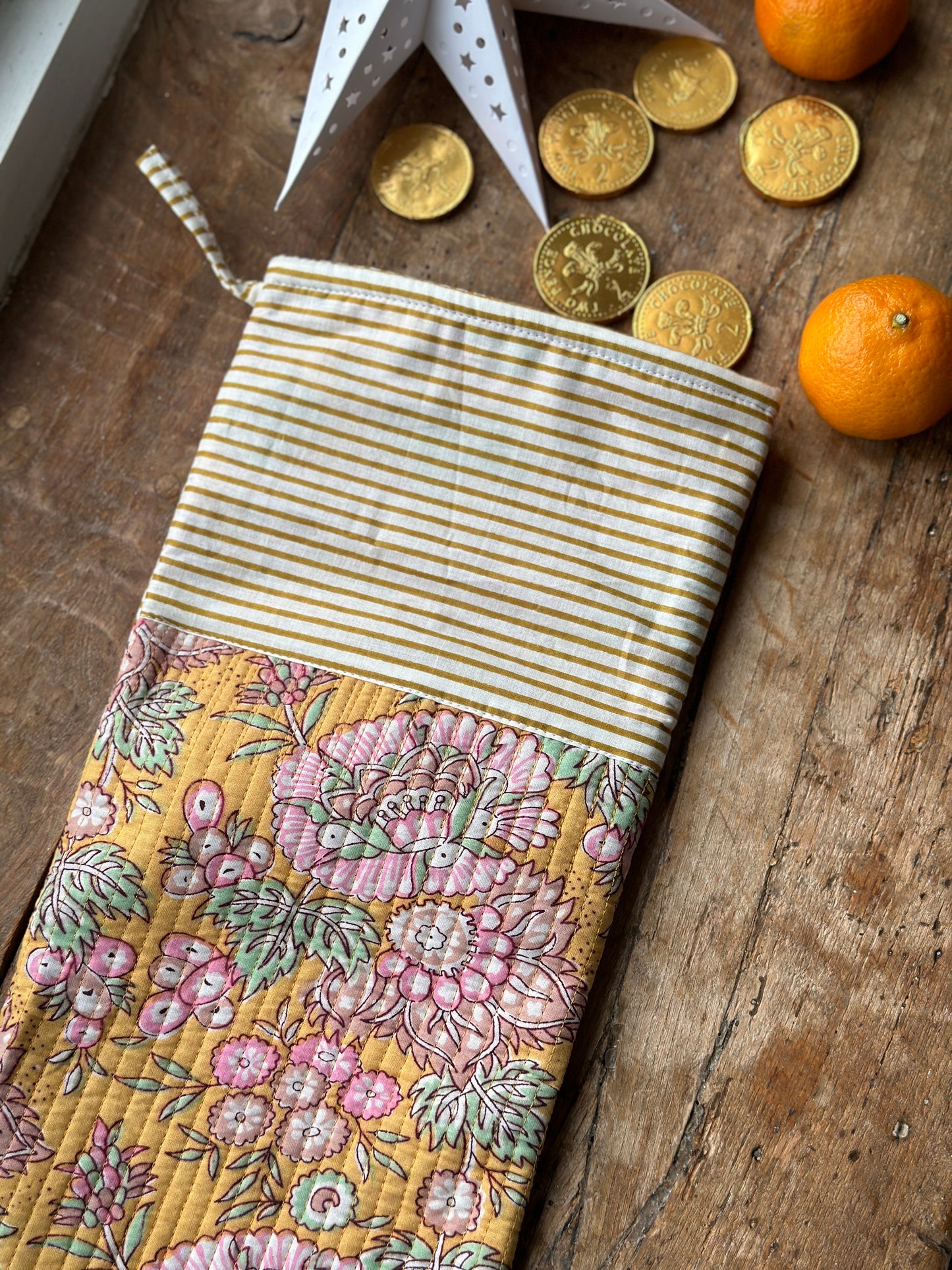 Hand Block Printed Christmas Stockings