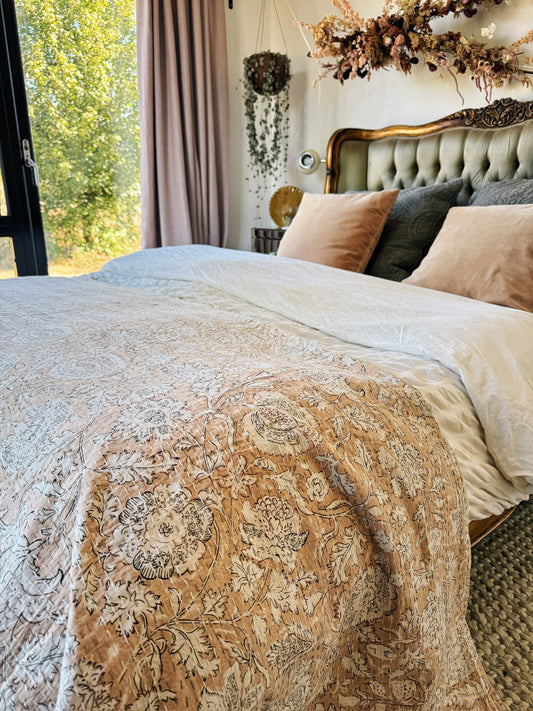 Blush Kantha Quilt