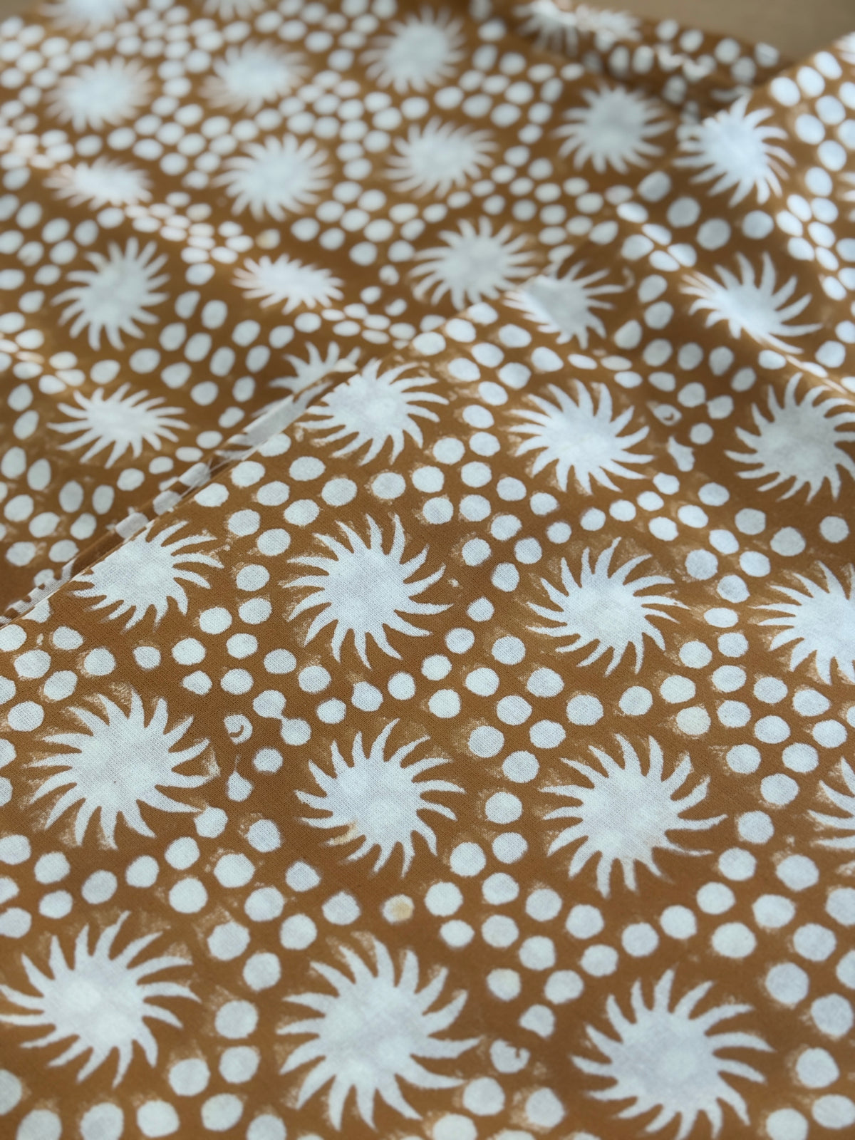 SECONDS Sunburst Block Print Tablecloths