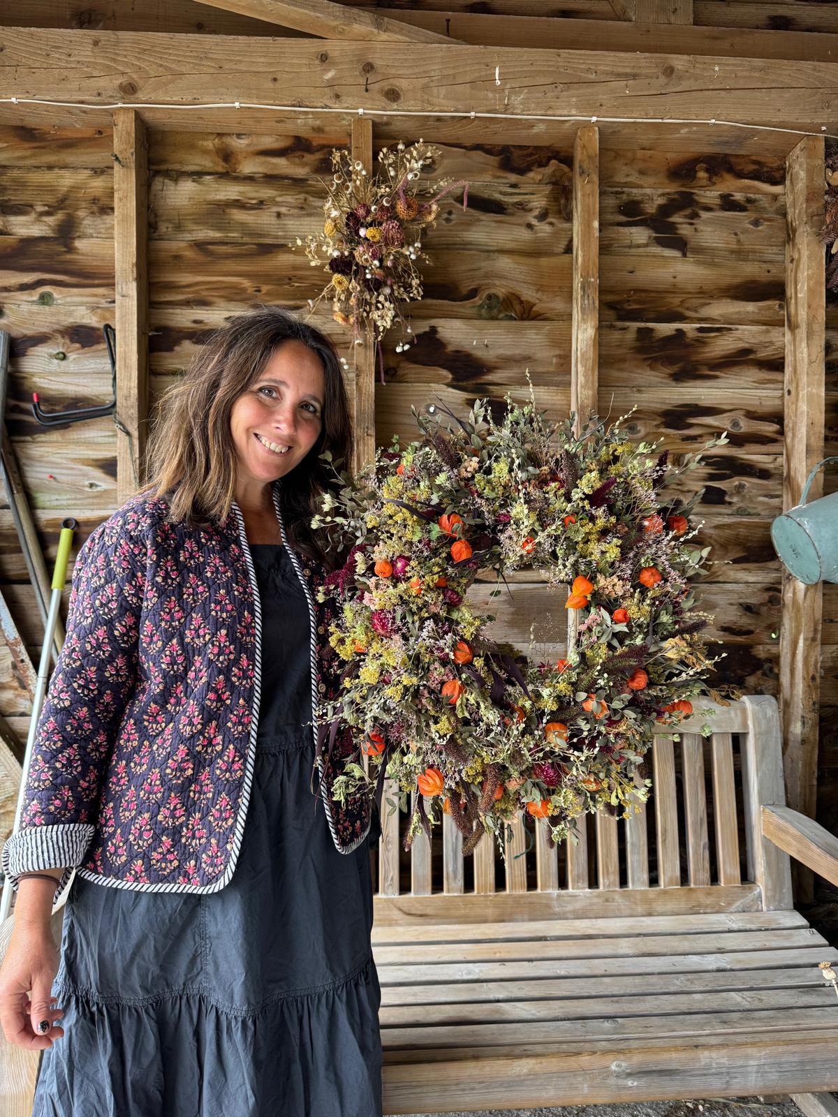 Rosebud Print Black Quilted Jacket