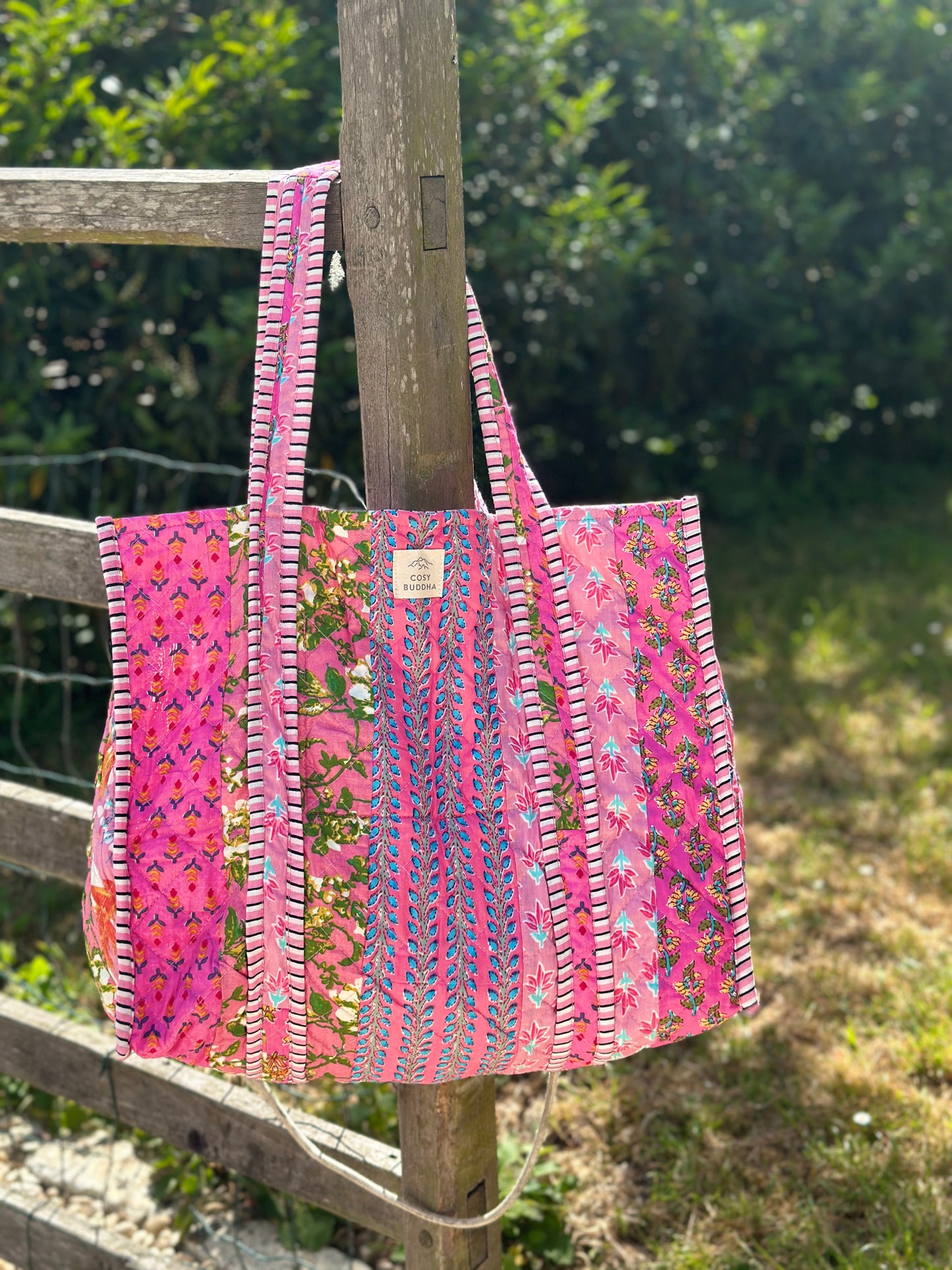 NEW Patchwork Block Print Totes