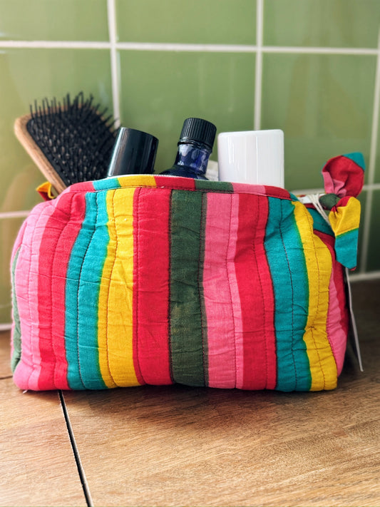 Bazaar Stripe Wash Bag