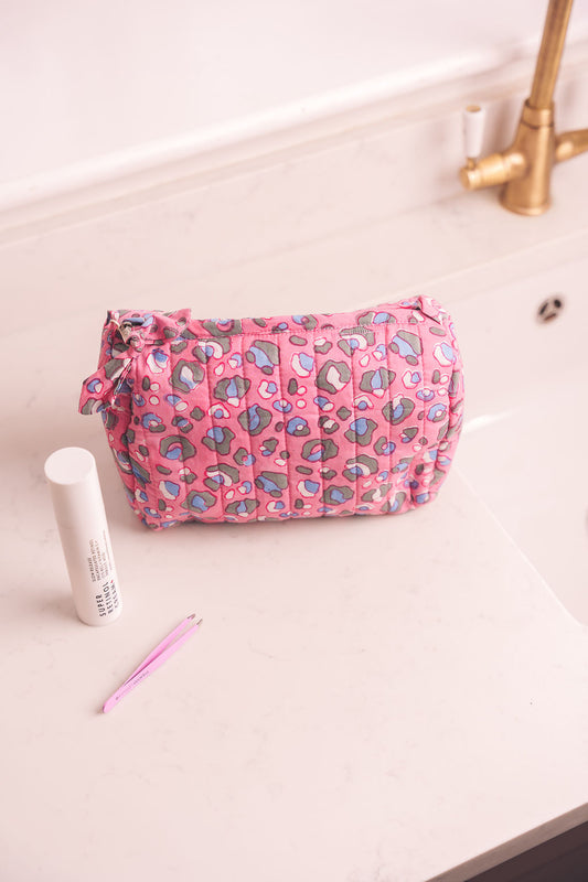 CLEARANCE Hand Block Printed Wash Bags
