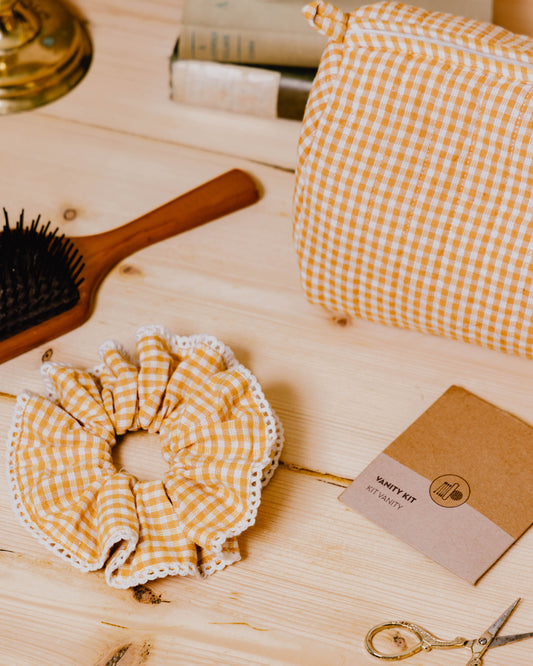 Block Print Scrunchies