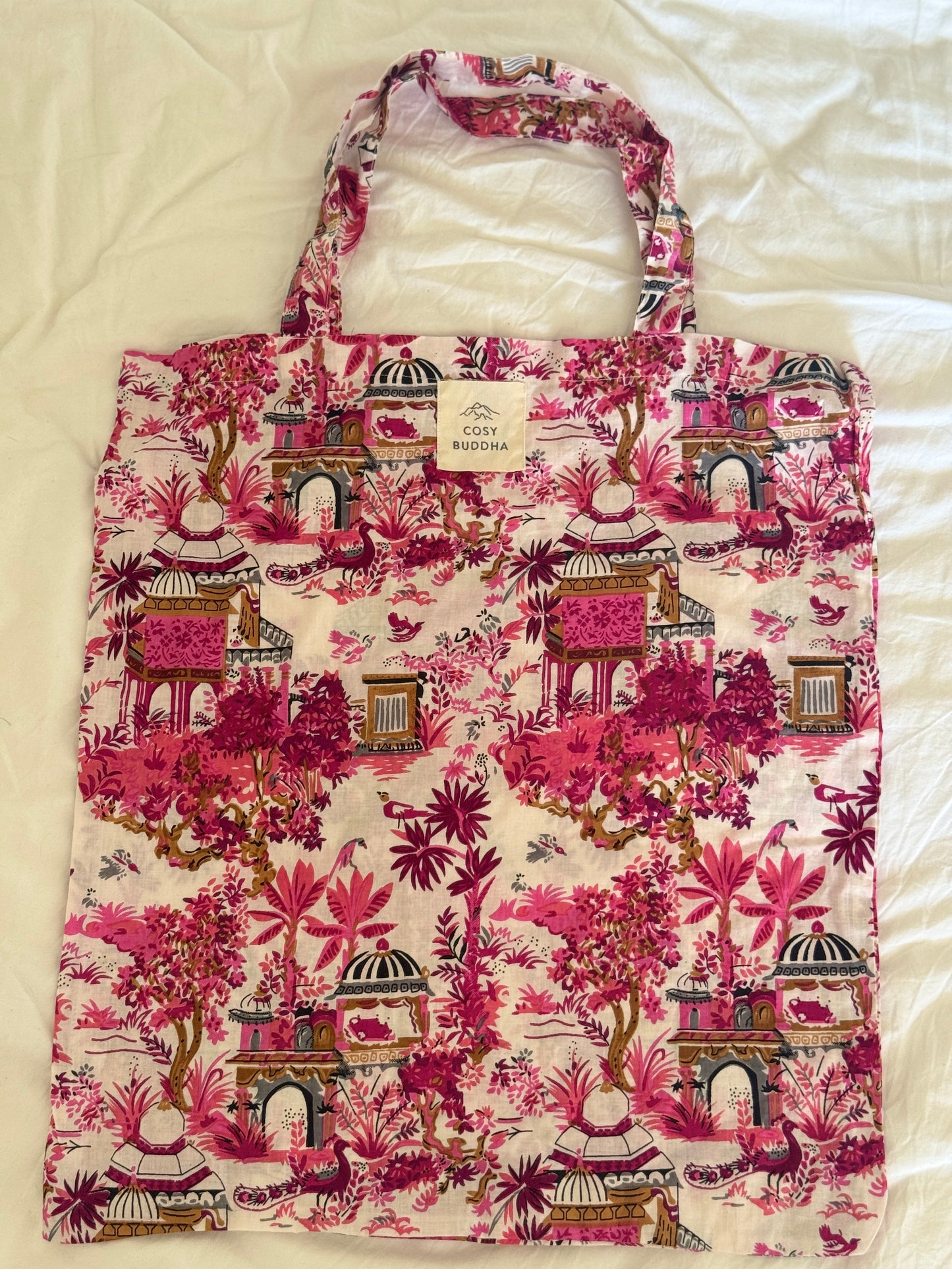 Block Print Cotton Shopper Tote