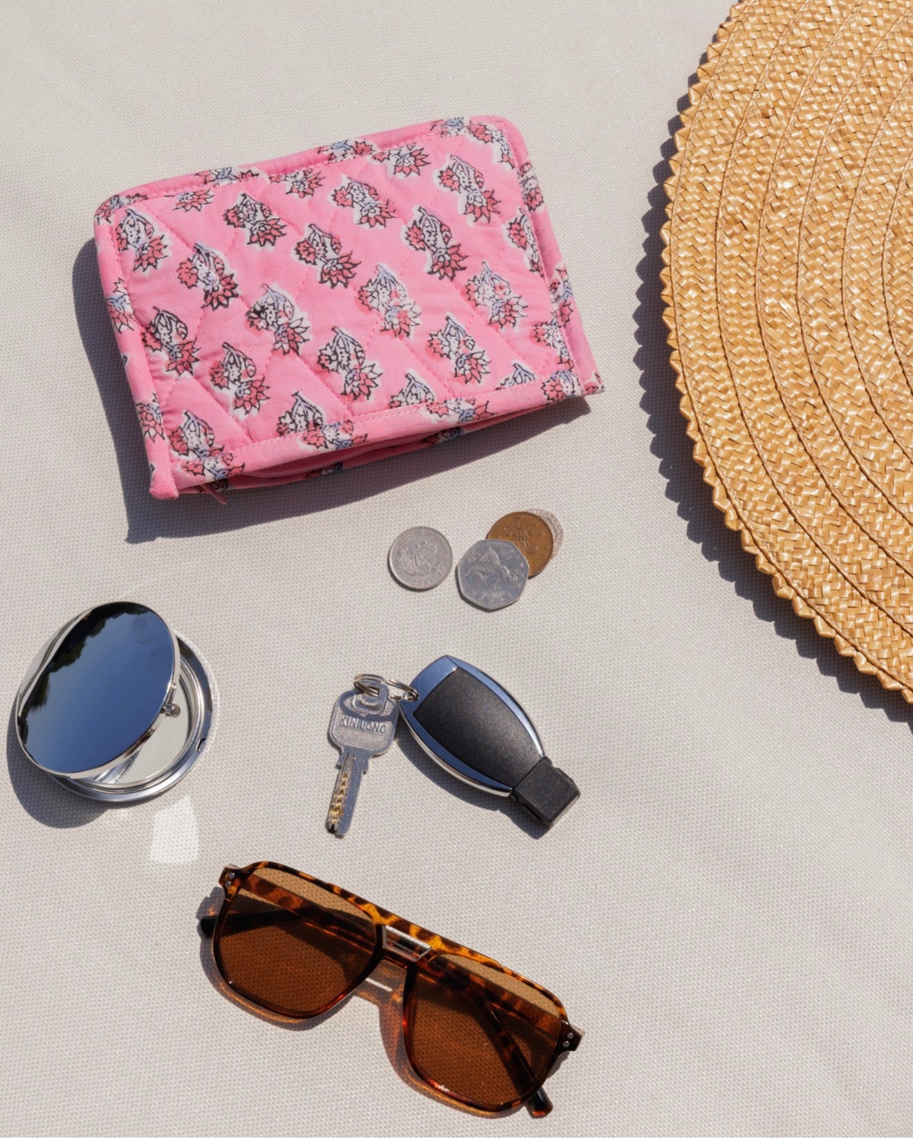 Block Print Flat Pouches