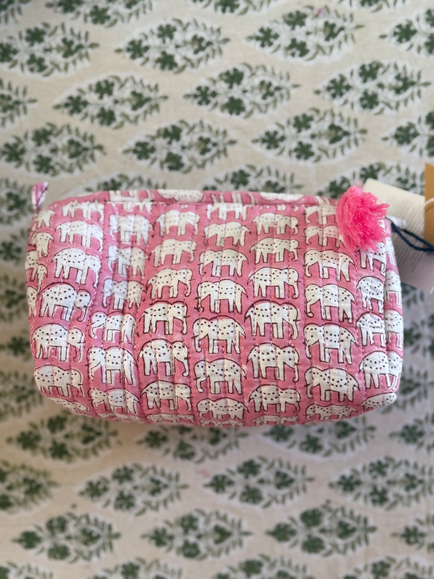 CLEARANCE Hand Block Printed Wash Bags