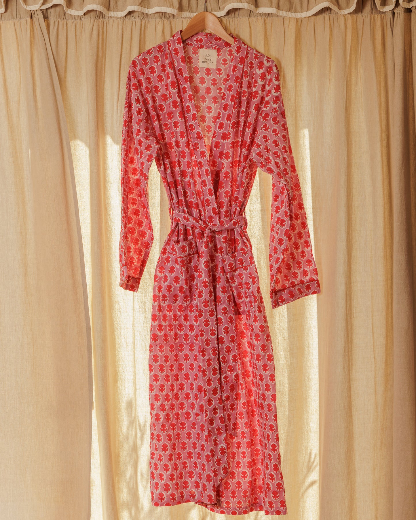 Cotton Block Printed Dressing Gowns