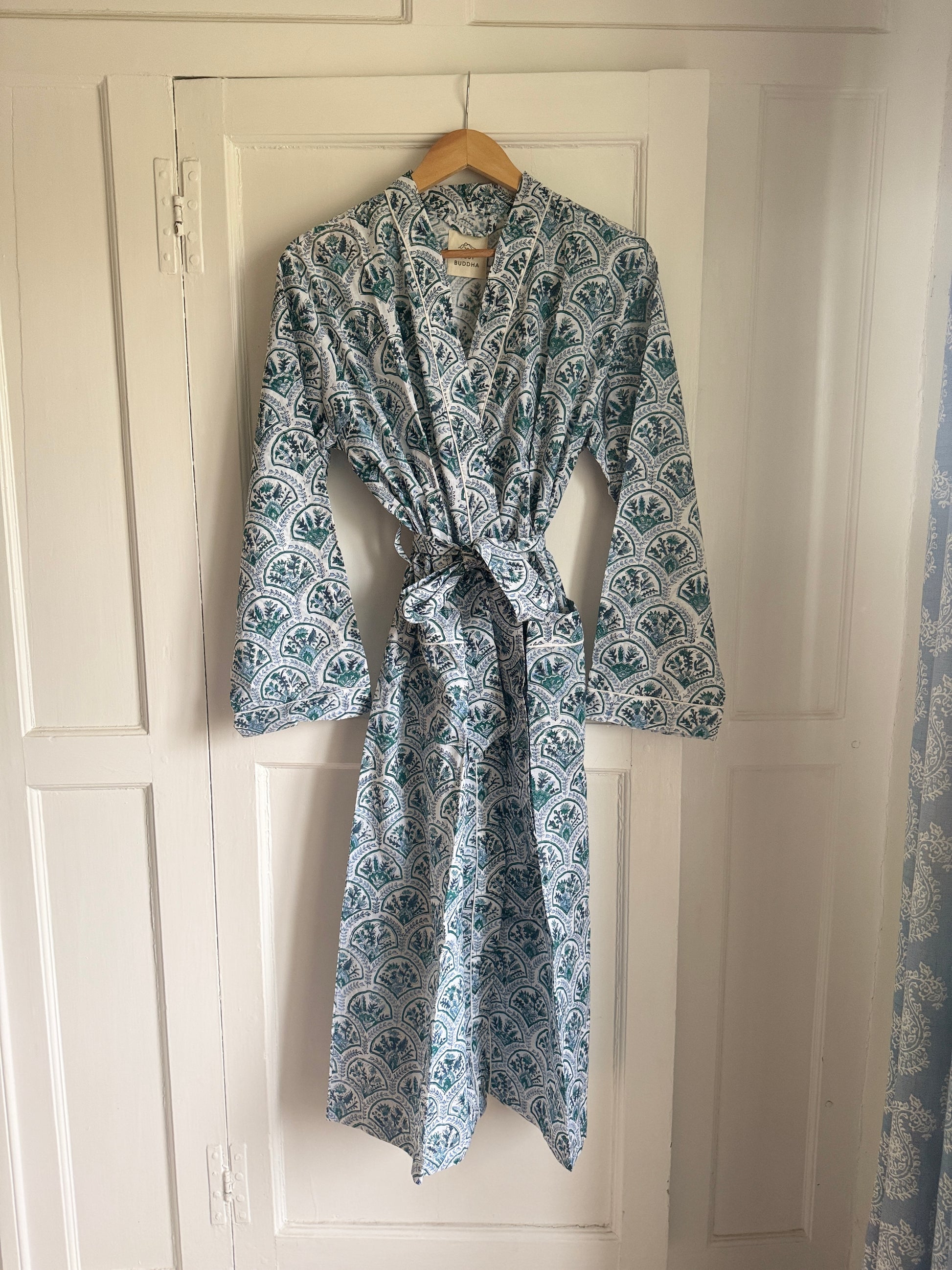 Cotton Block Printed Dressing Gowns – CosyBuddha