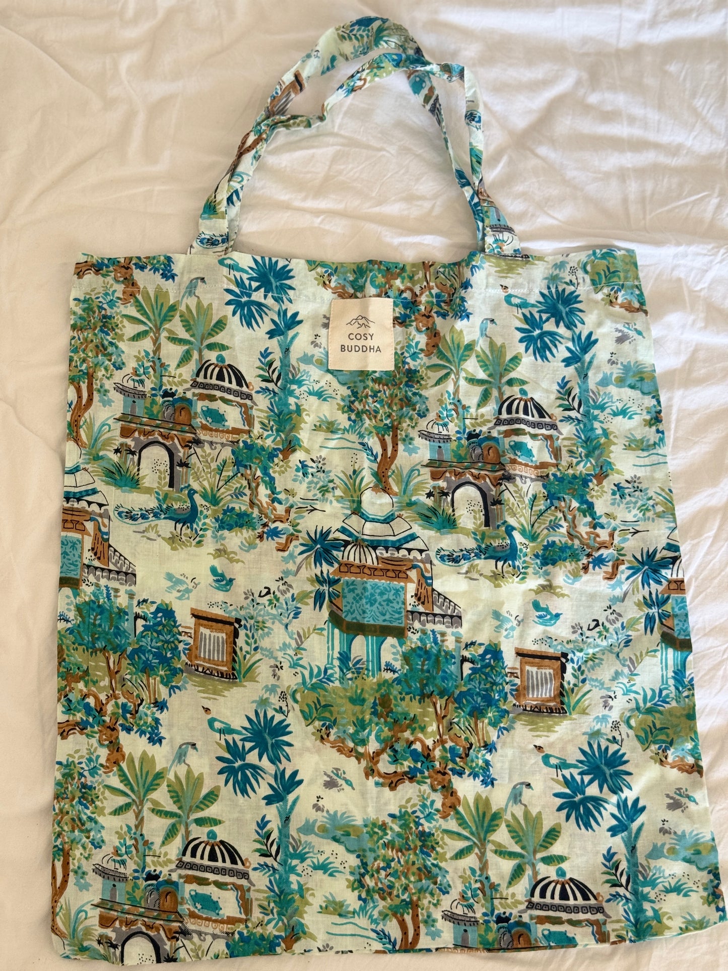 Block Print Cotton Shopper Tote