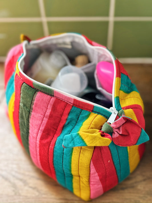 Bazaar Stripe Wash Bag