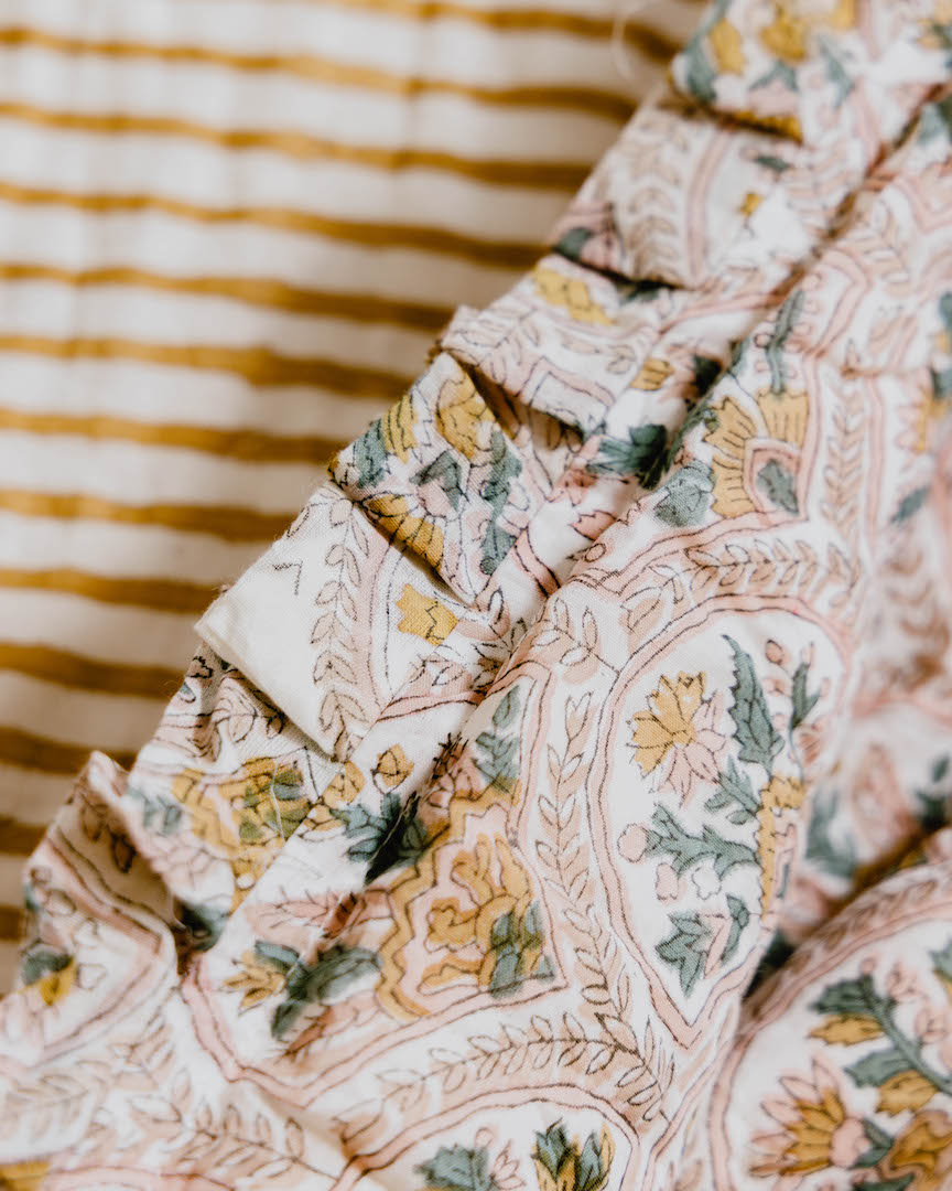 Pink City Courtyard Reversible Quilt