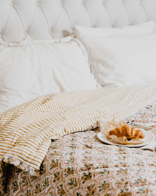 Pink City Courtyard Reversible Quilt