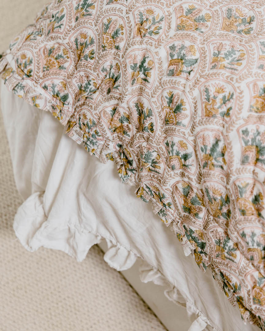 Pink City Courtyard Reversible Quilt