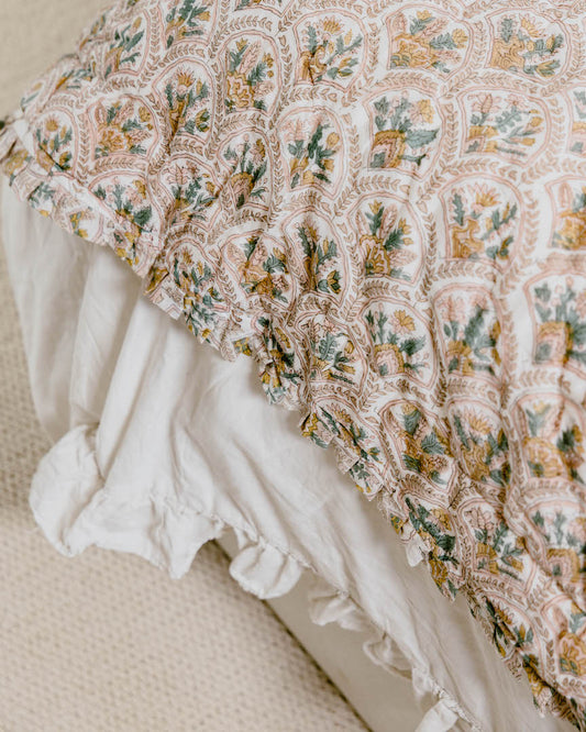 Pink City Courtyard Reversible Quilt