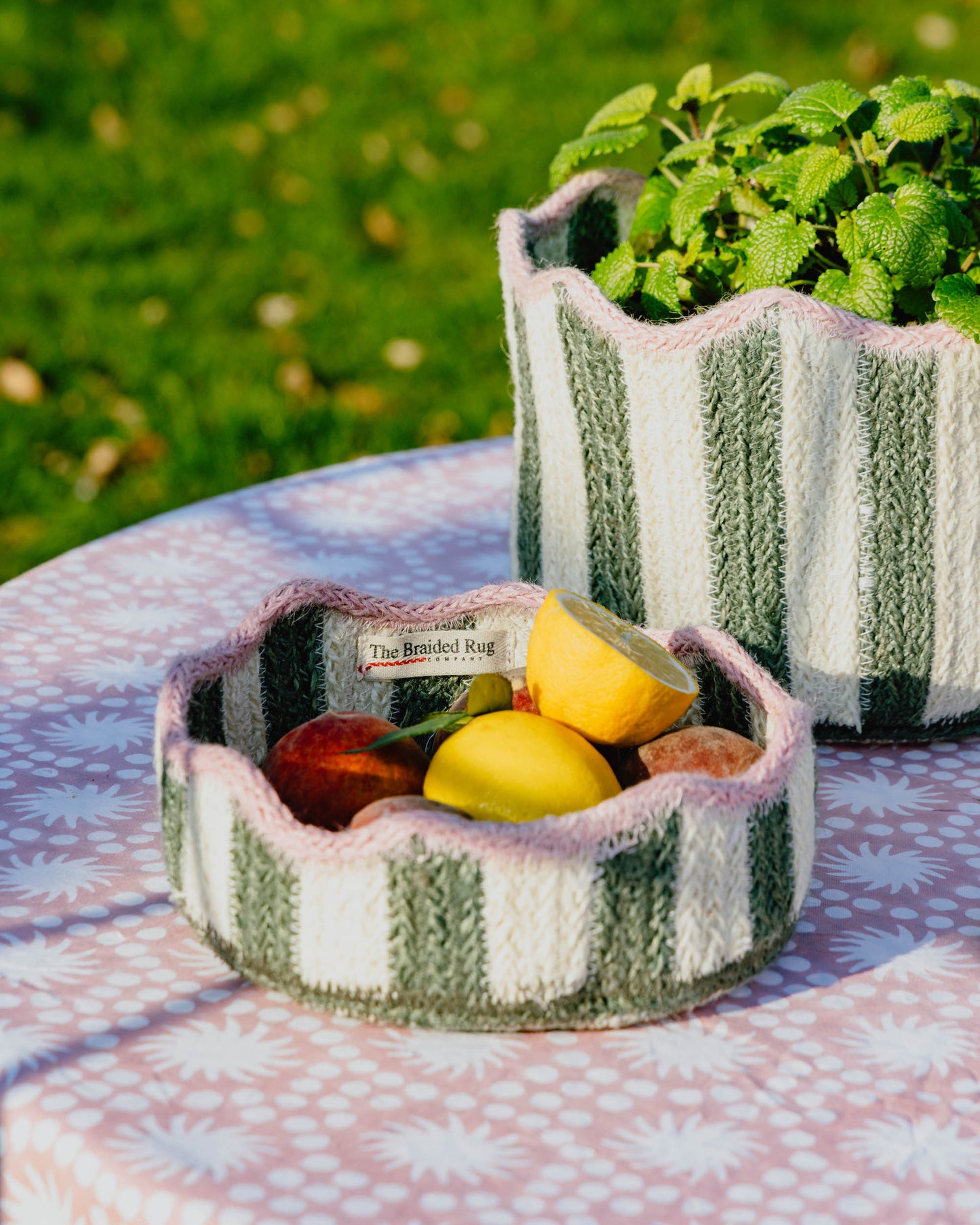 Sunburst Block Print Tablecloths