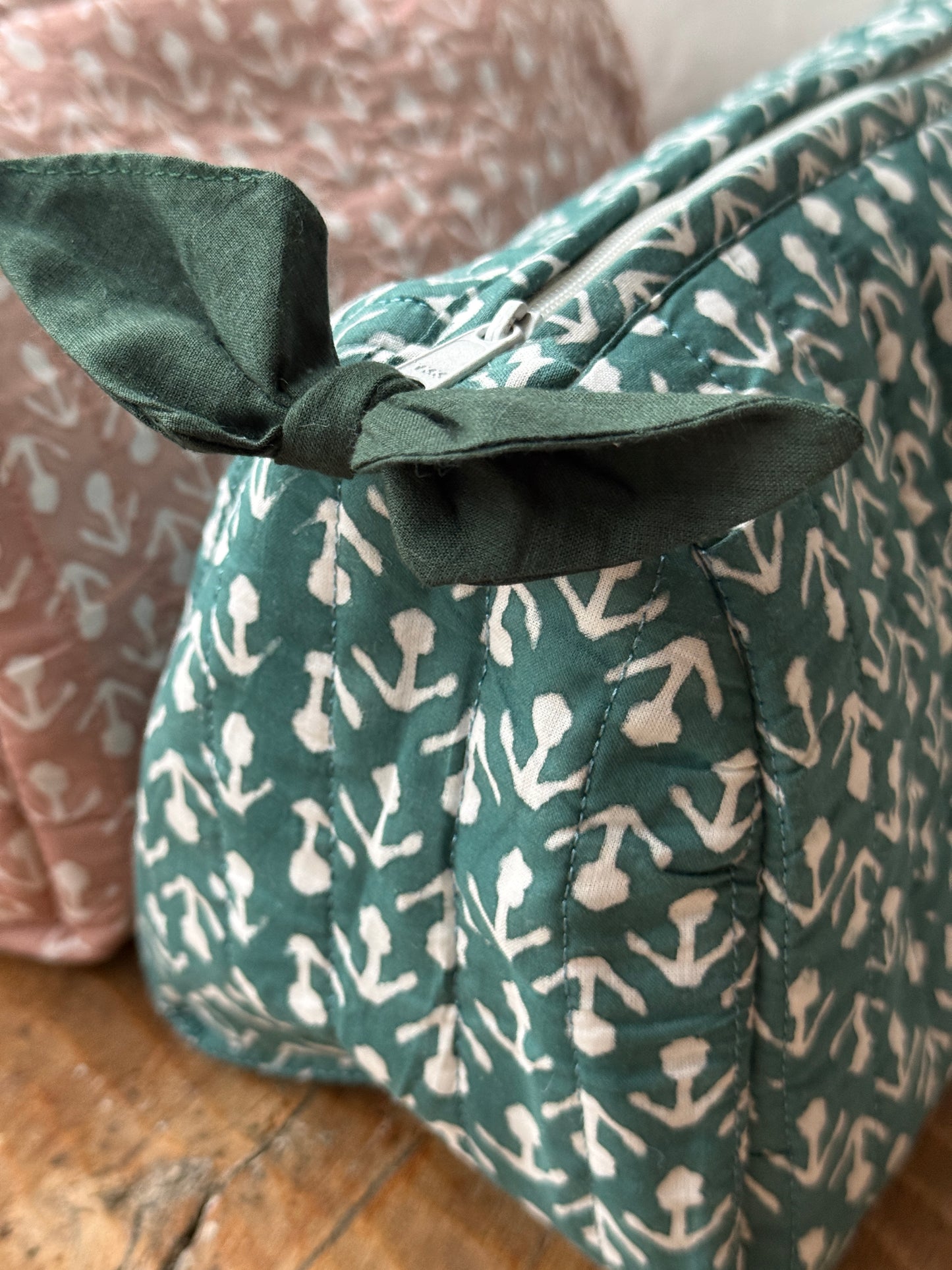 Hand Block Printed Wash Bags