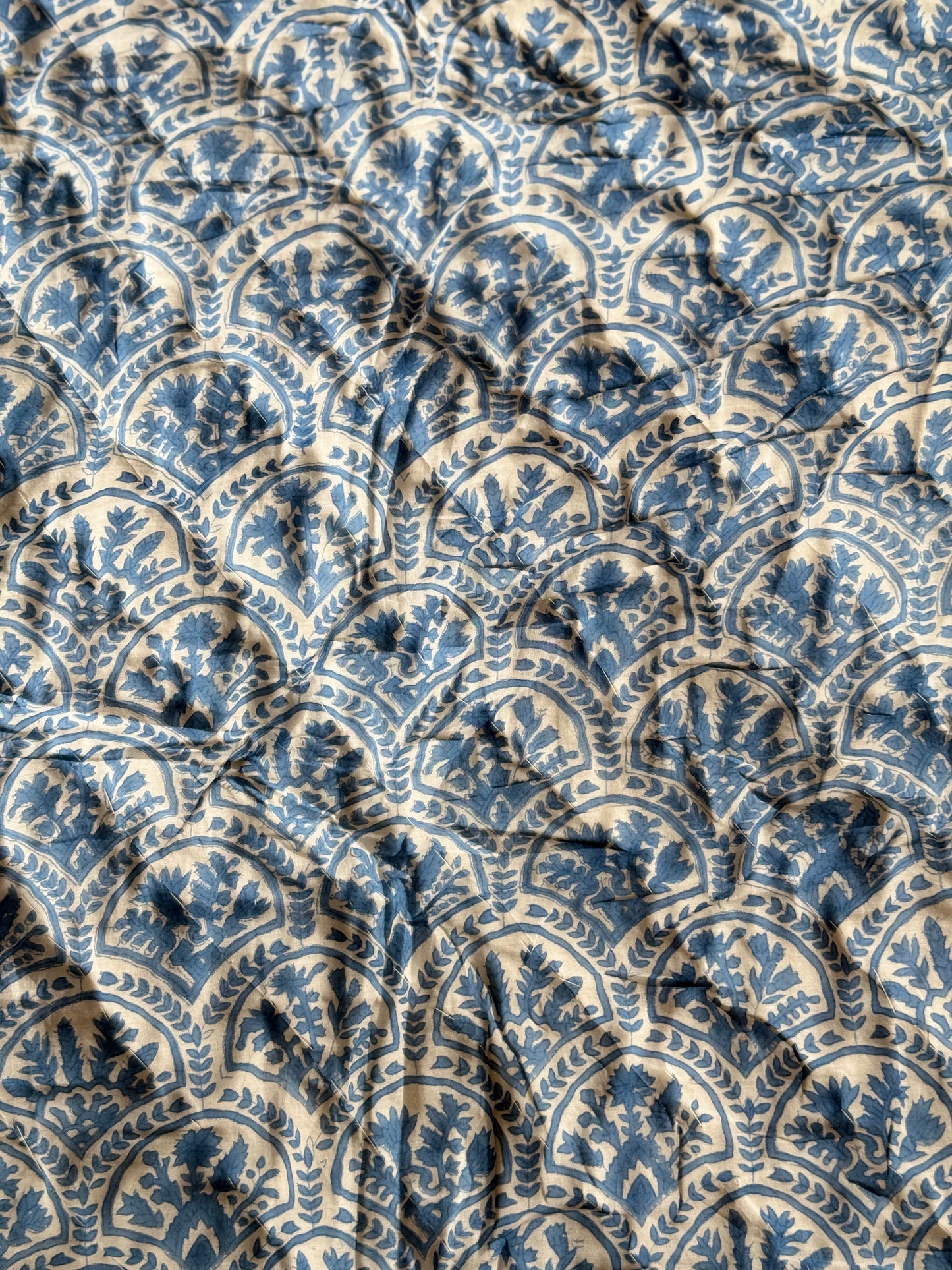 NEW Blue City Courtyard Reversible Quilt