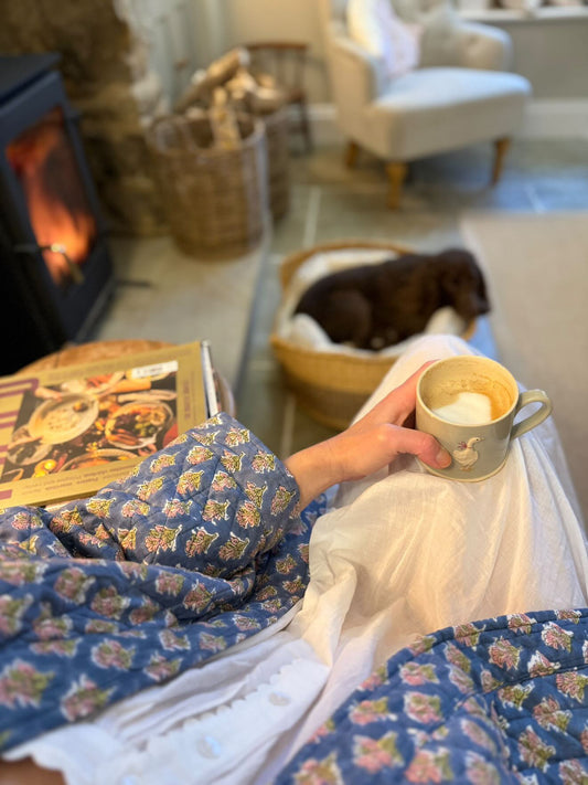 Quilted Block Printed Dressing Gowns