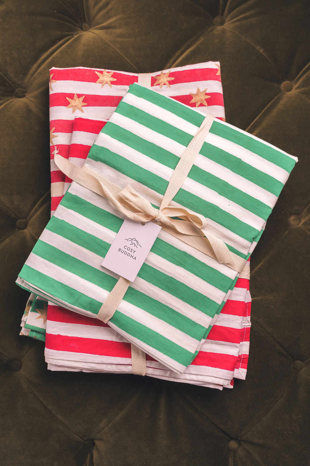 Festive Hand Block Printed Table Cloth