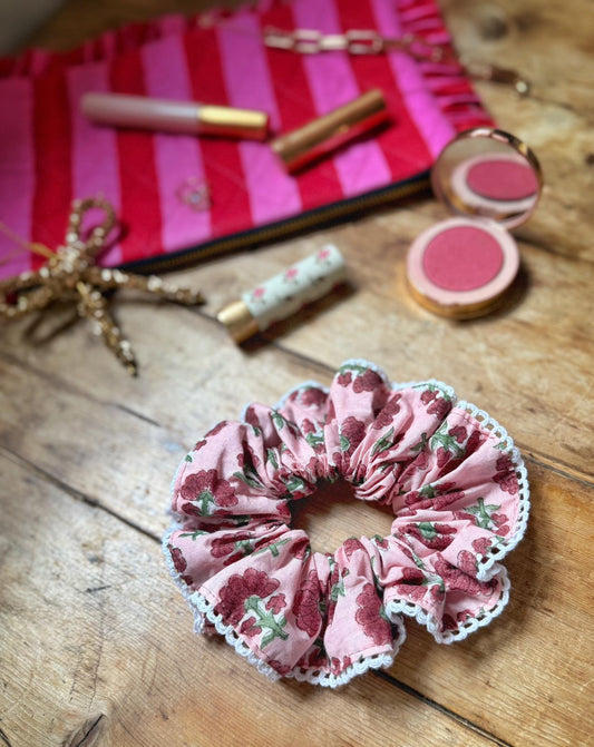 Block Print Scrunchies