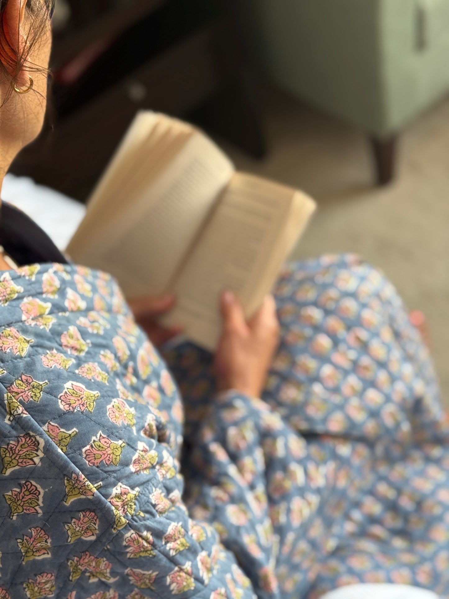 Quilted Block Printed Dressing Gowns