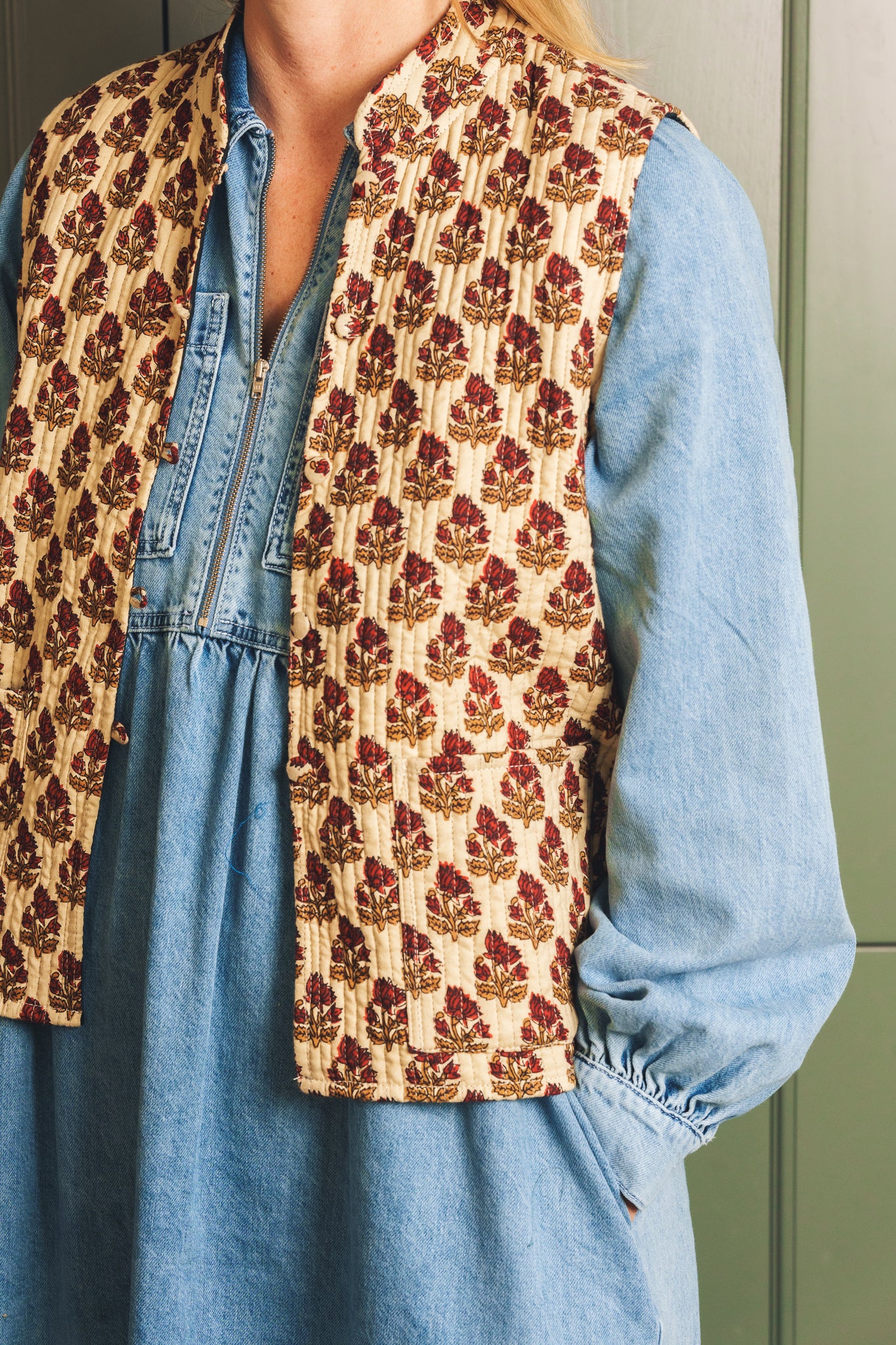 Block Print Waistcoats