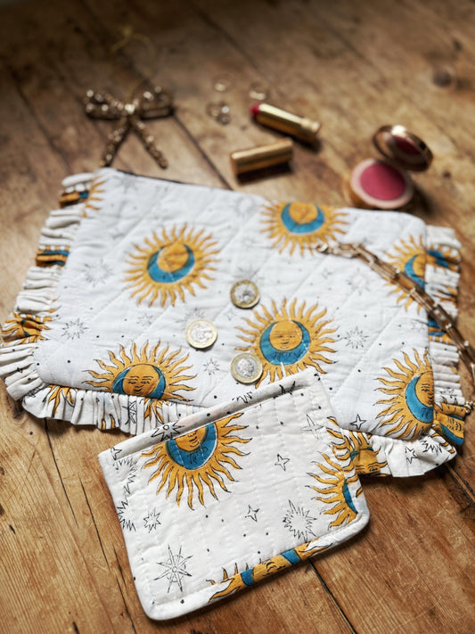 Celestial Ruffle Clutch