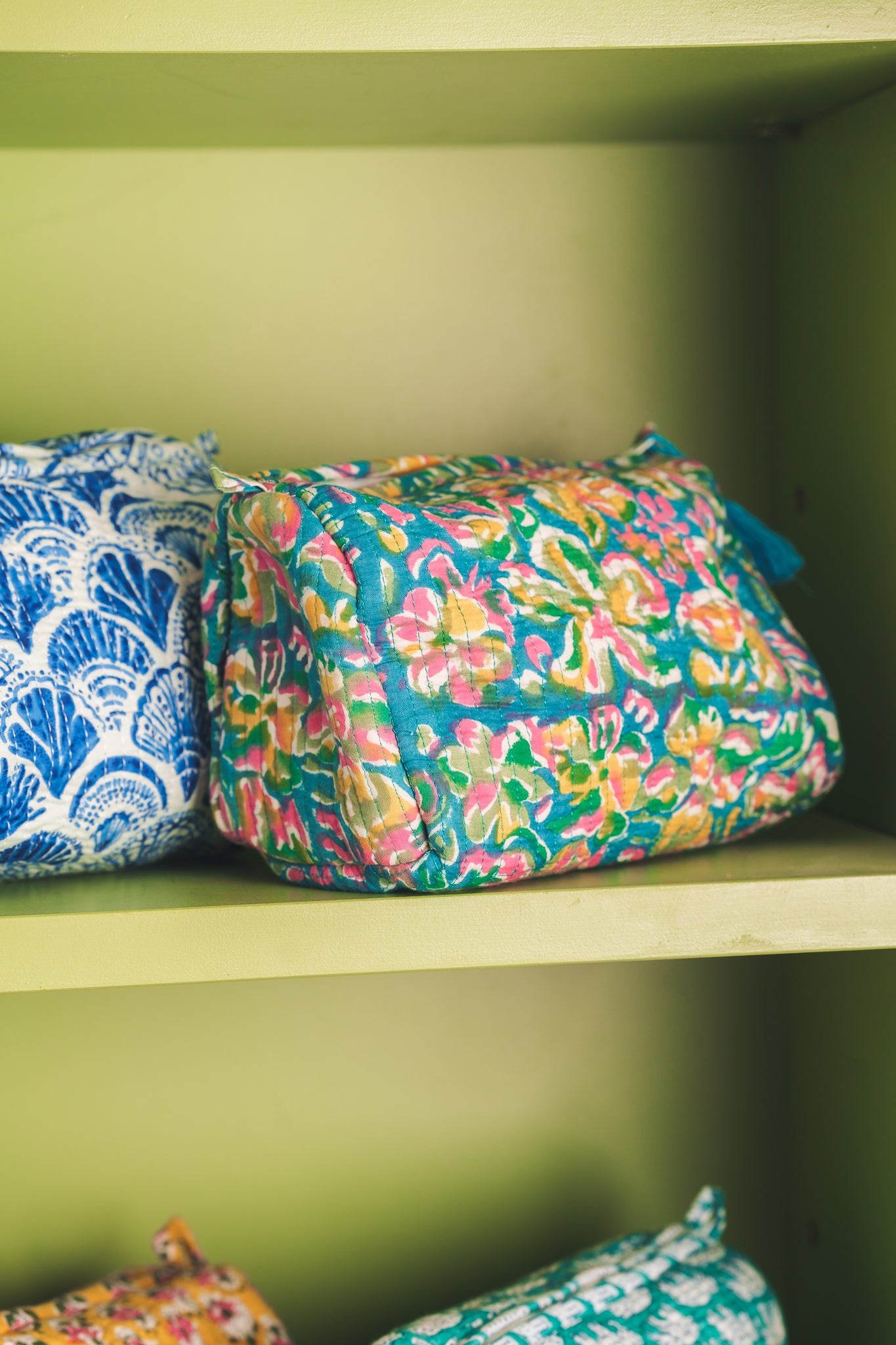 Hand Block Printed Wash Bags