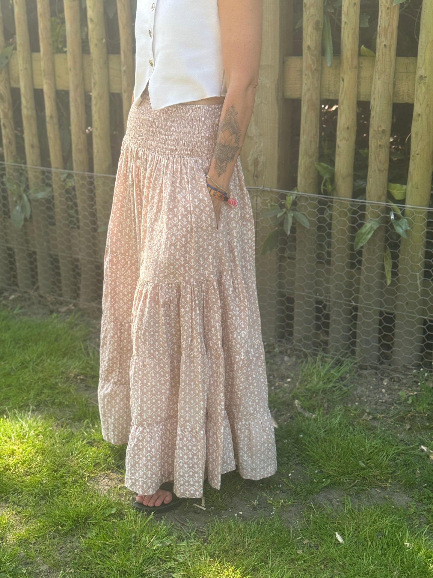 Hand Block Printed Maxi Skirts