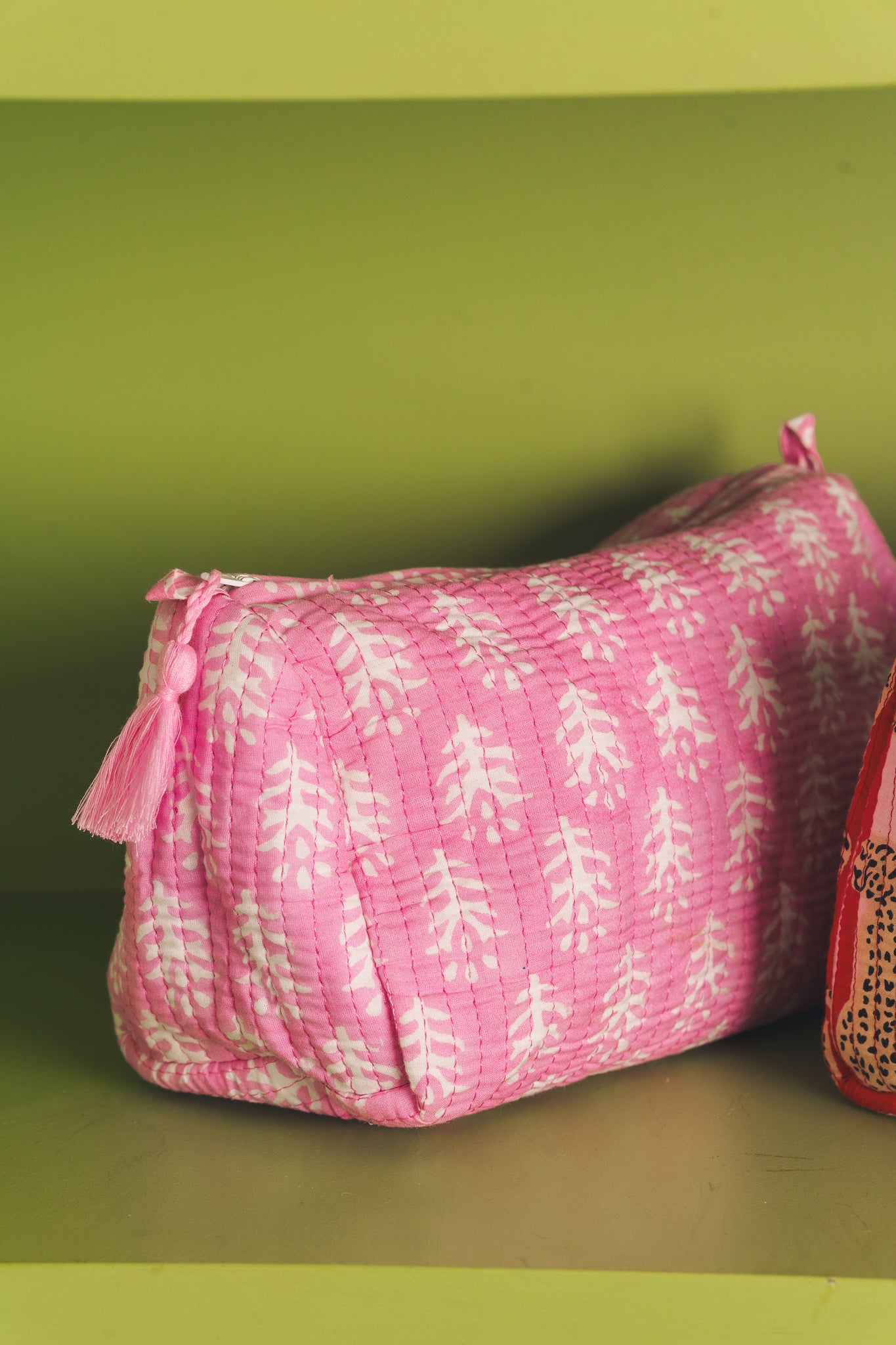 Hand Block Printed Wash Bags