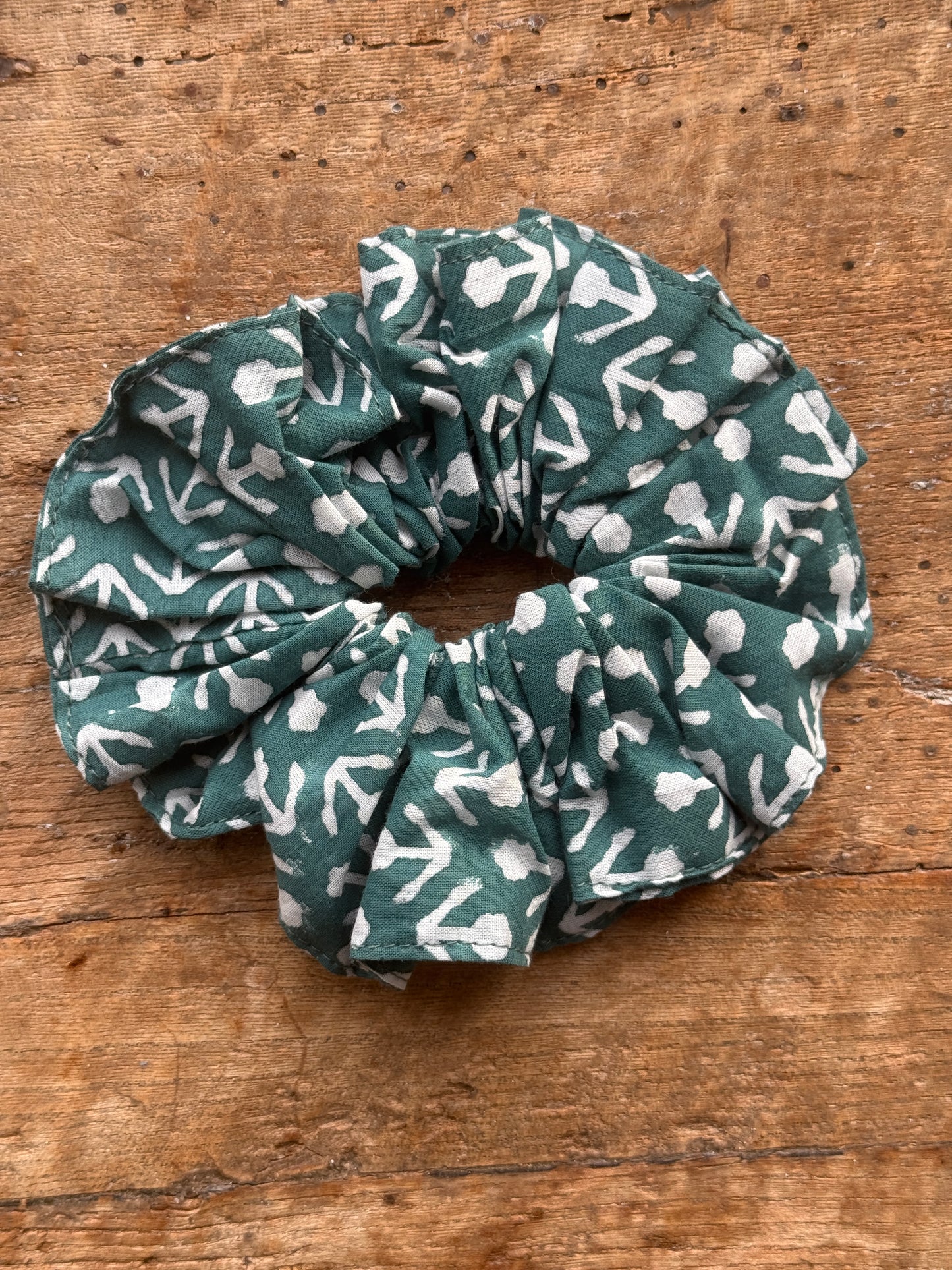 Block Print Scrunchies