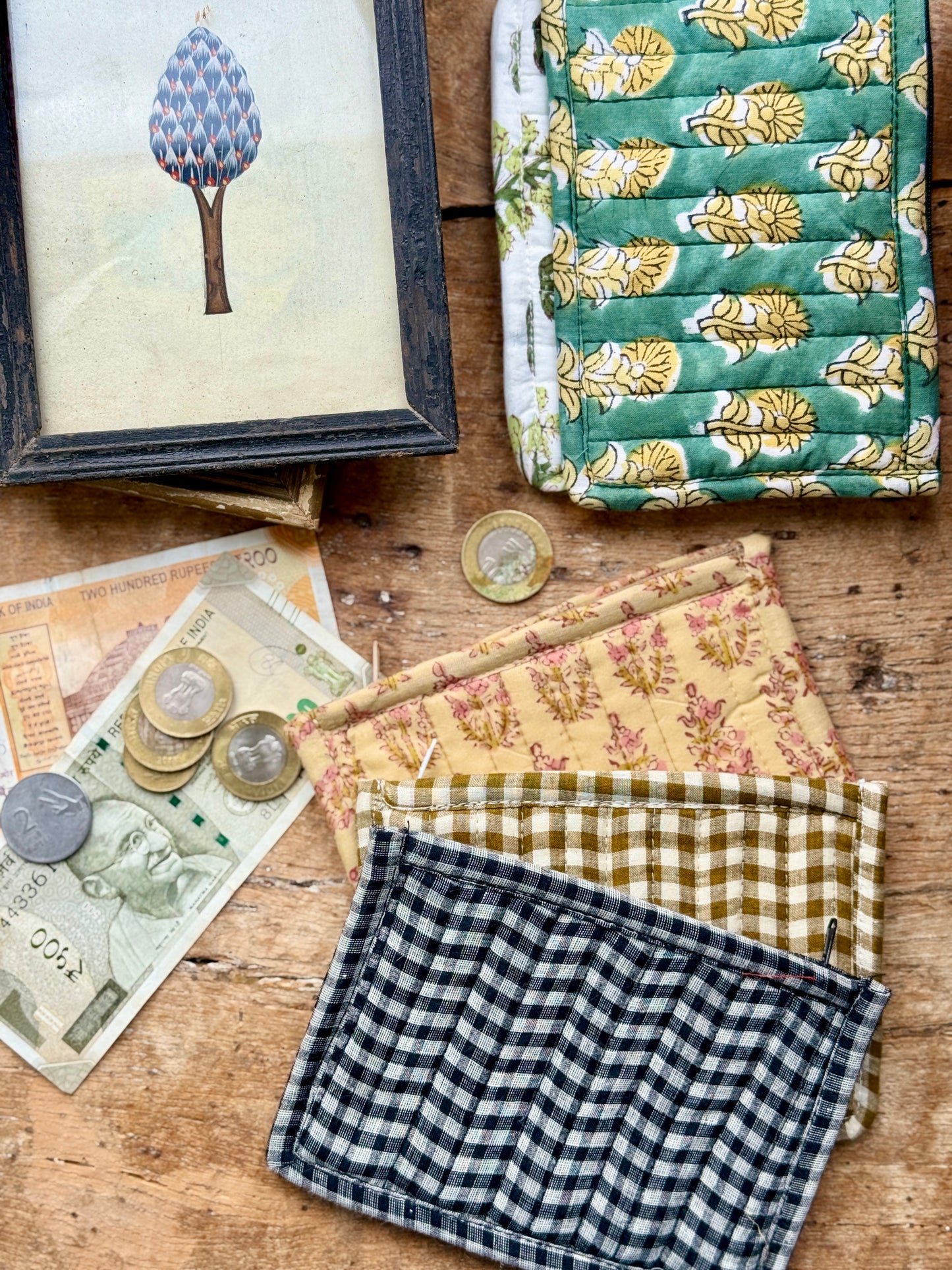Block Print Coin Purses