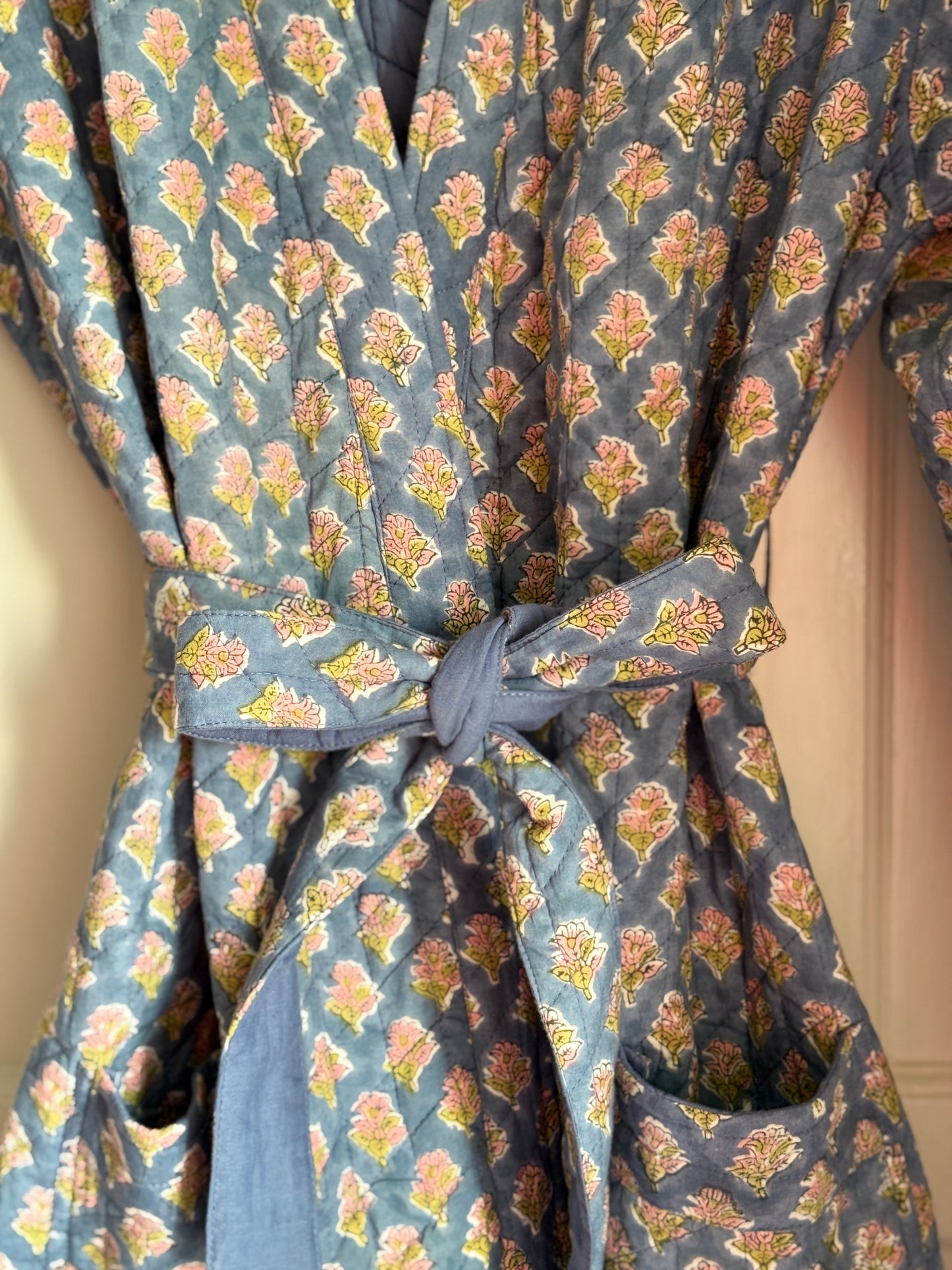 Quilted Block Printed Dressing Gowns