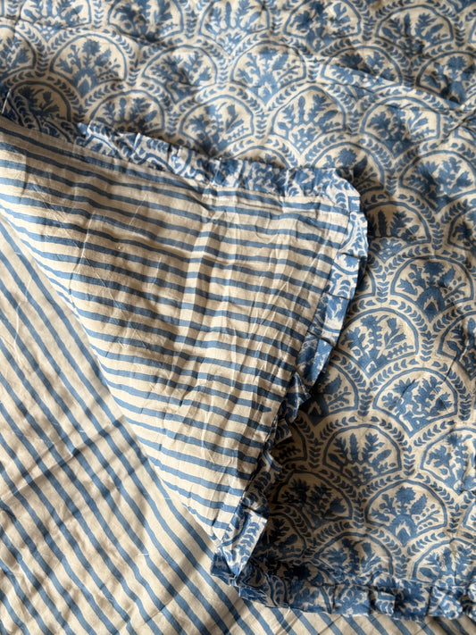 NEW Blue City Courtyard Reversible Quilt