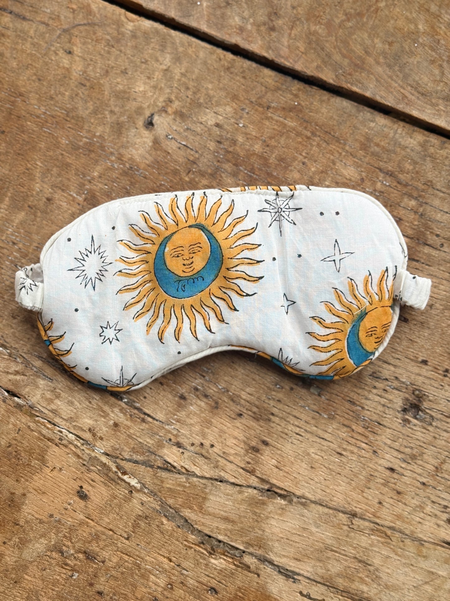 Block Print Gift Set - Eye Mask, Scrunchie & Pouch