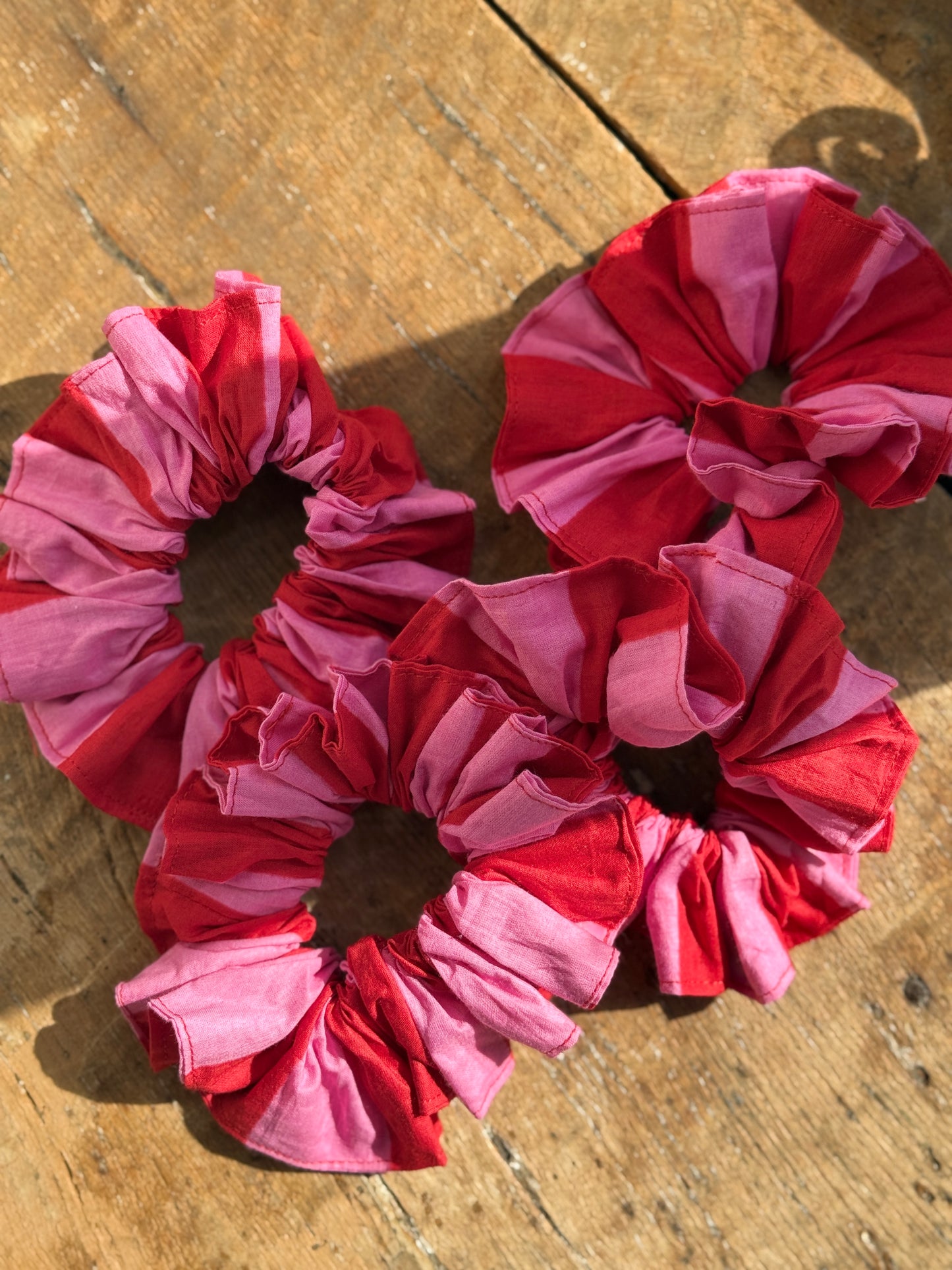 Block Print Scrunchies