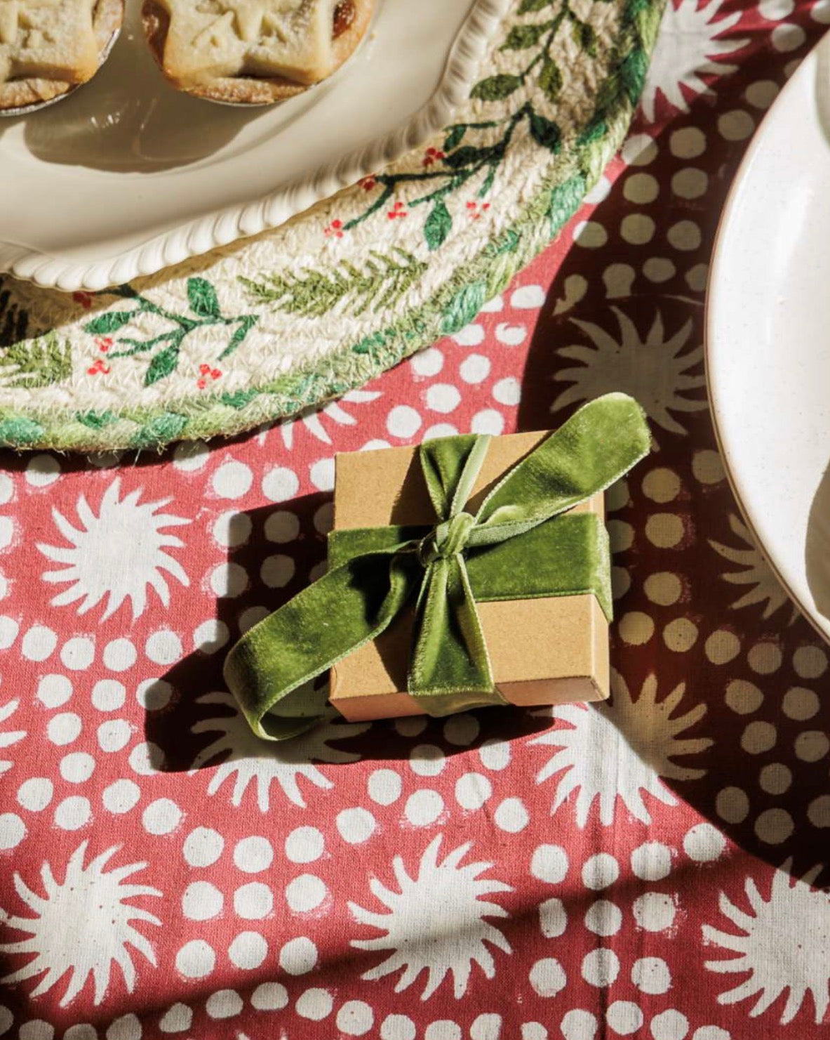 Sunburst Block Print Napkins Set of Four