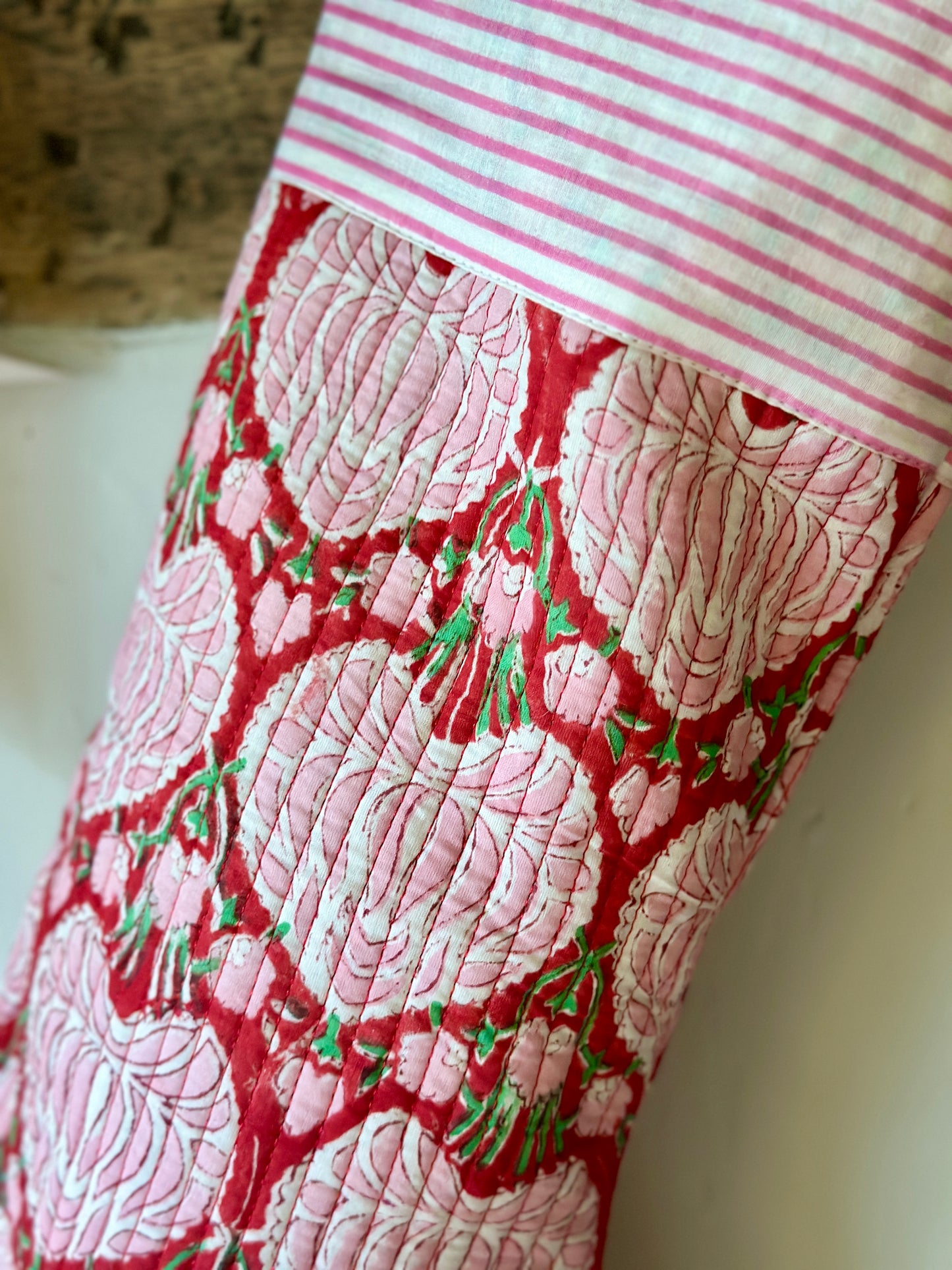 Hand Block Printed Christmas Stockings