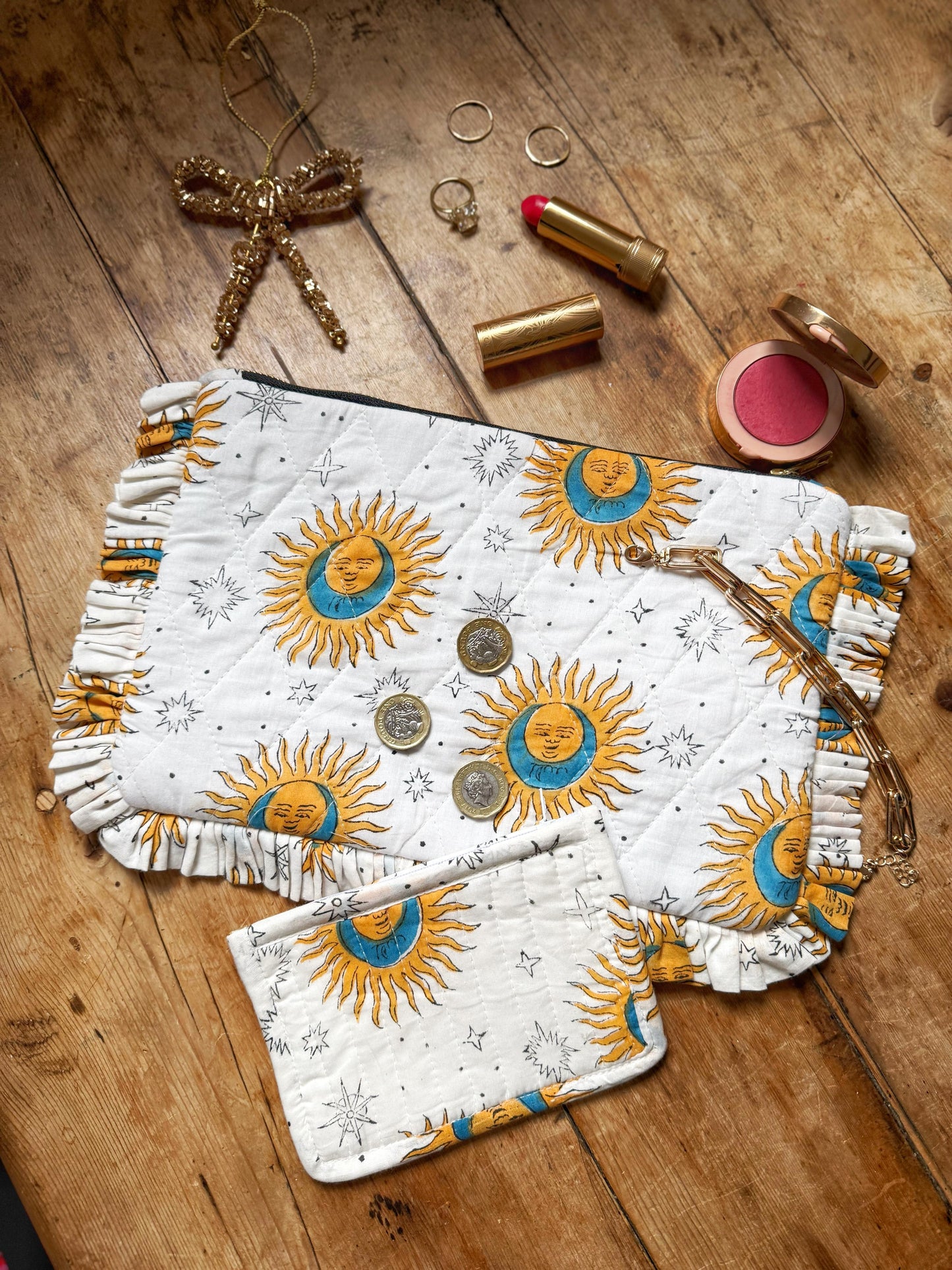 Celestial Ruffle Clutch