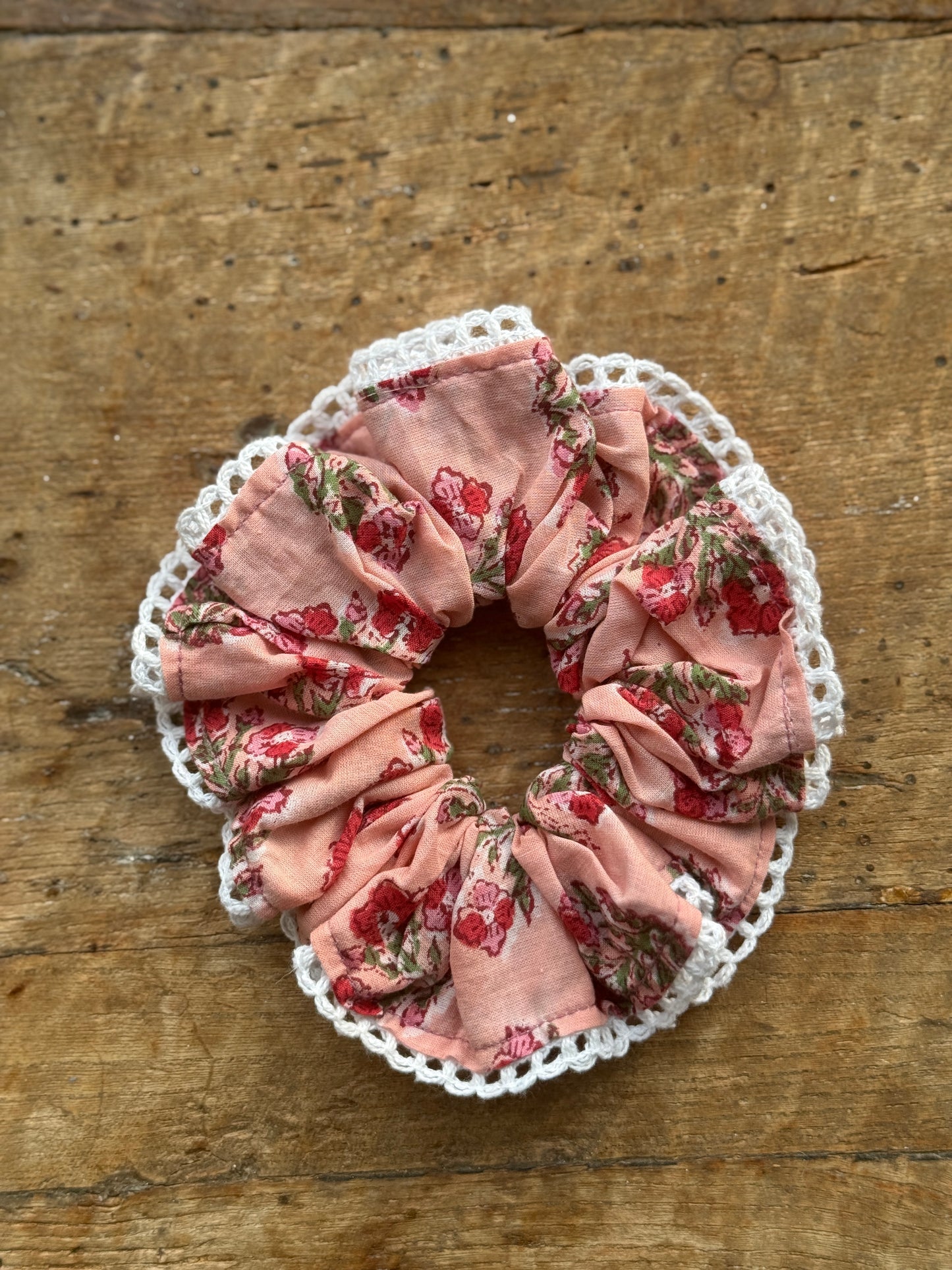 Block Print Scrunchies