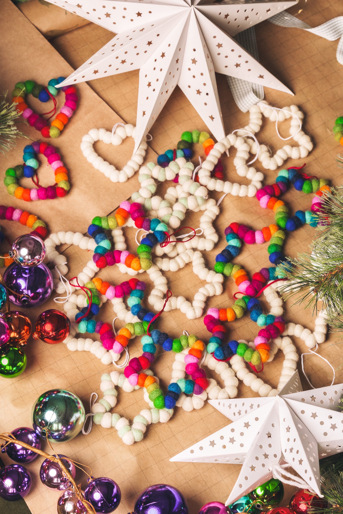 Felt Pom Pom Decorations