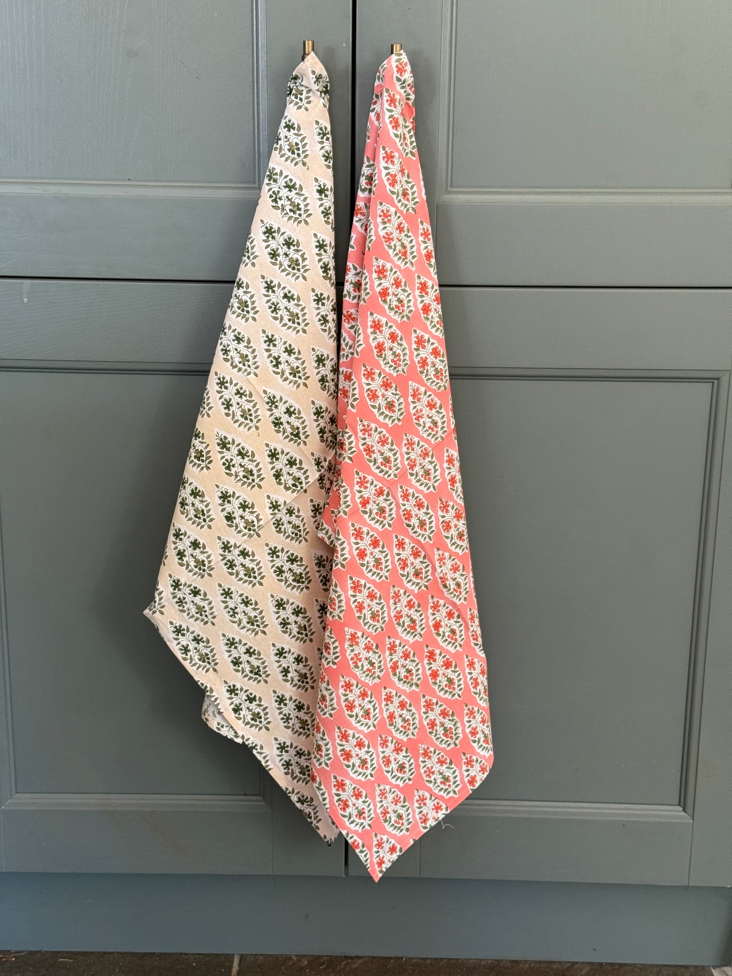 Hand Block Printed Tea Towels