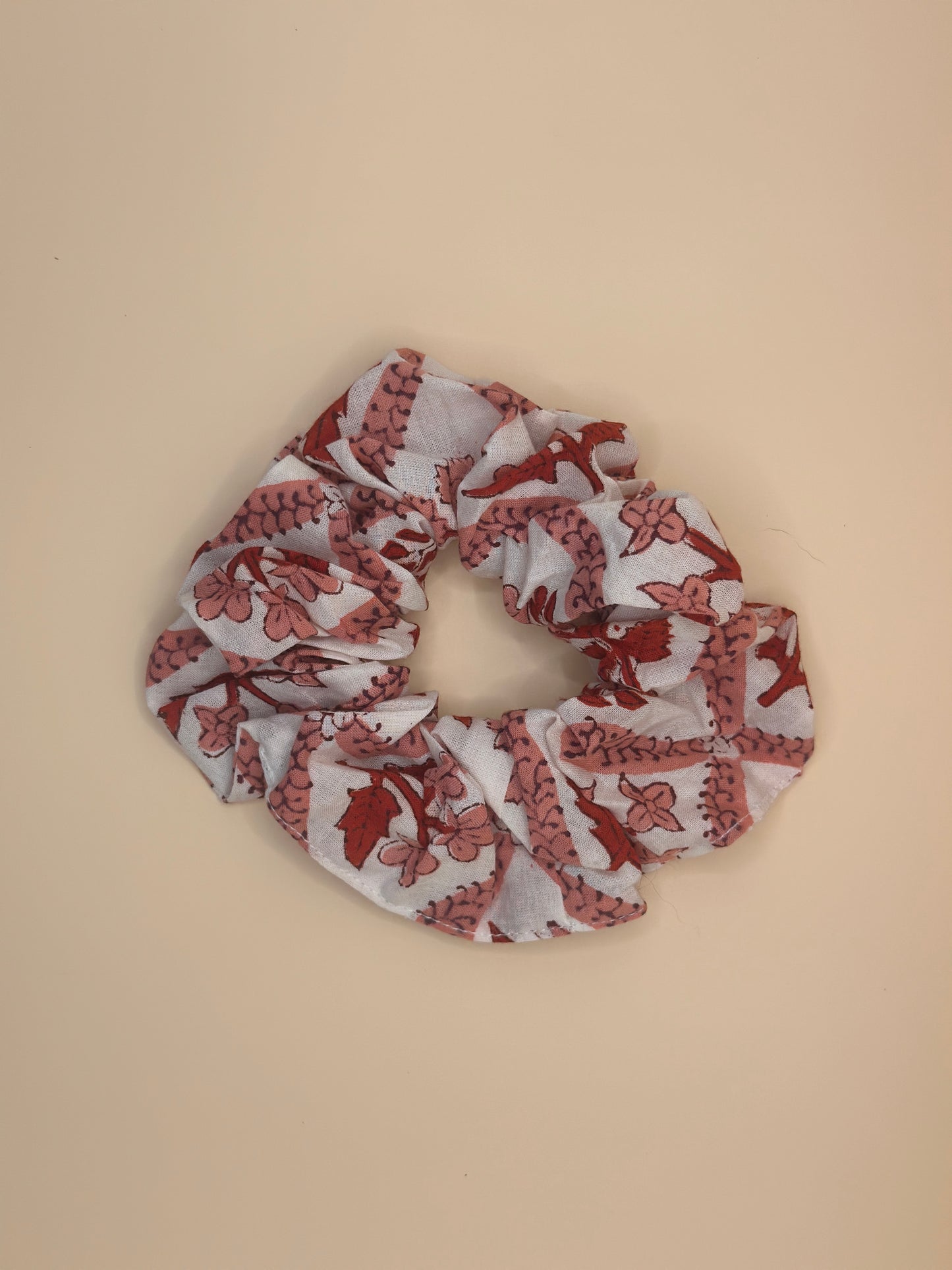 Block Print Scrunchies