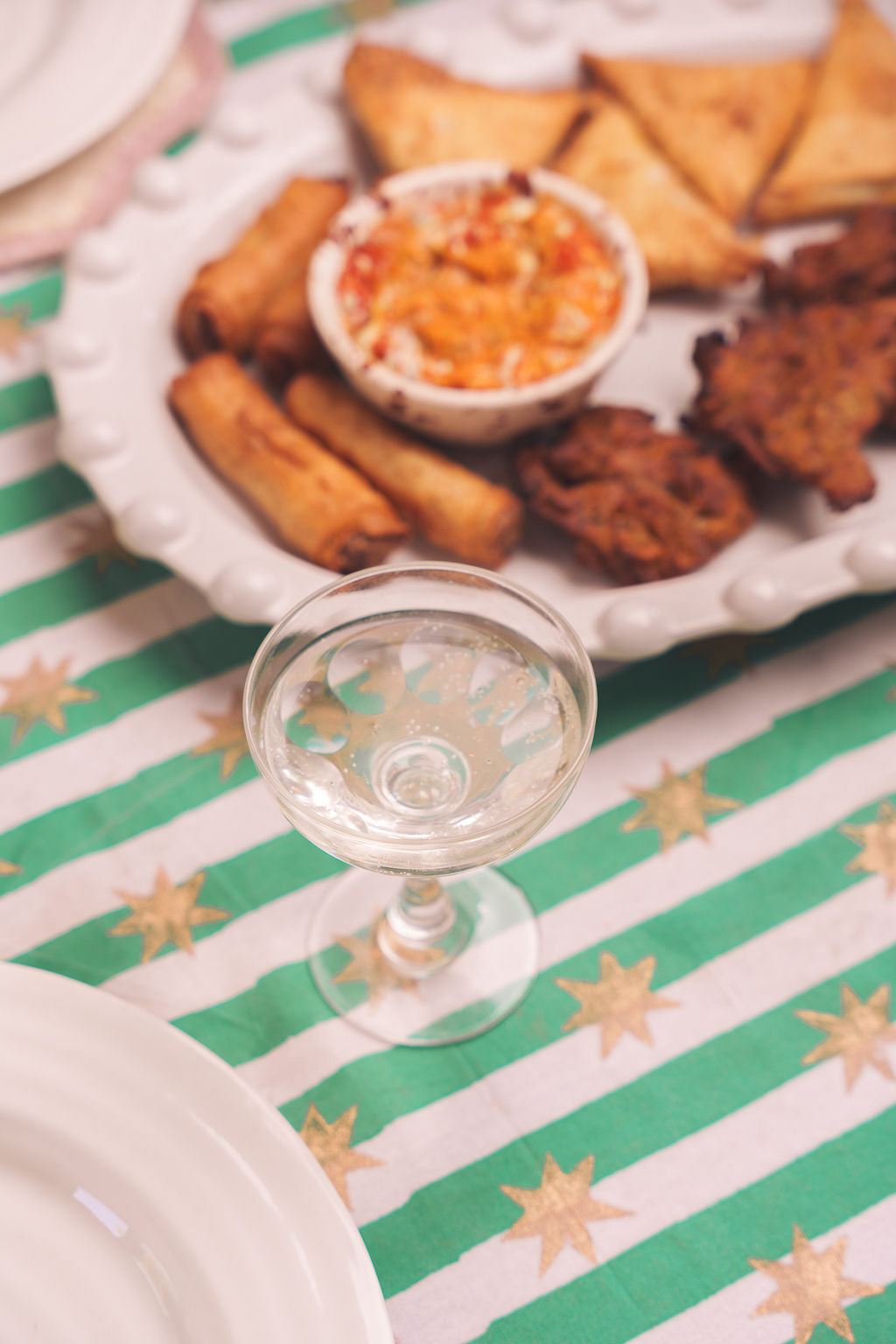 Festive Hand Block Printed Table Cloth