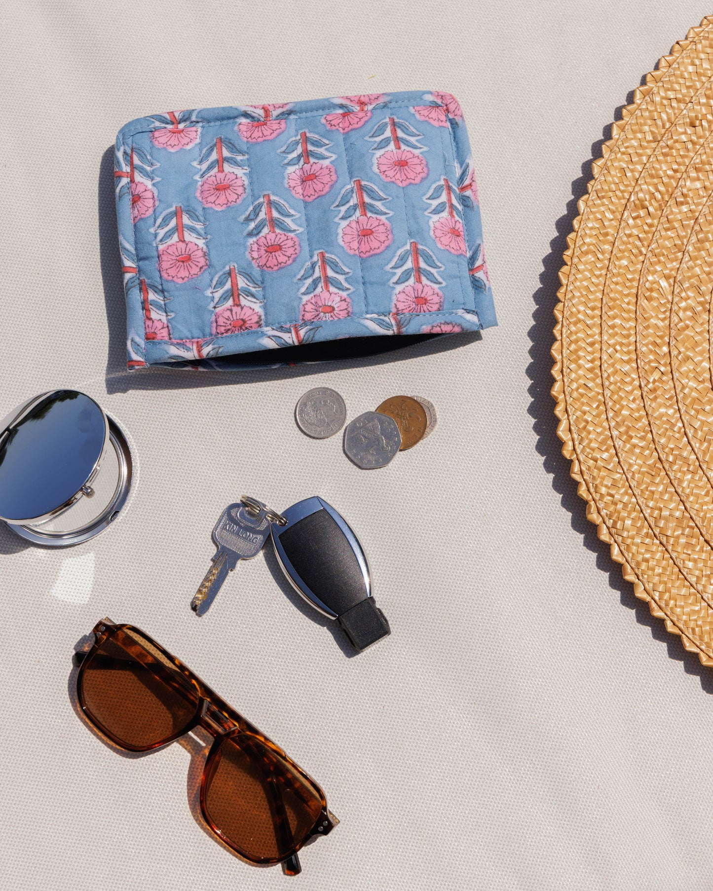 Block Print Flat Pouches