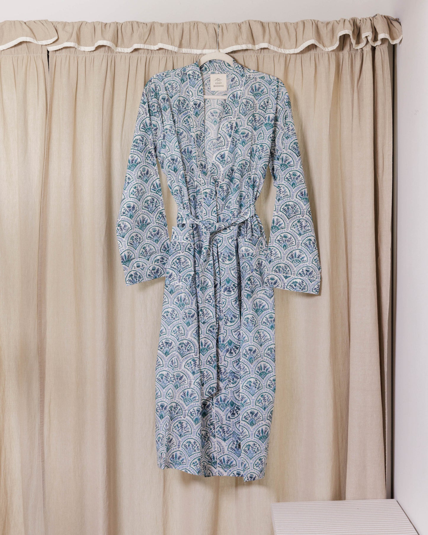 Cotton Block Printed Dressing Gowns