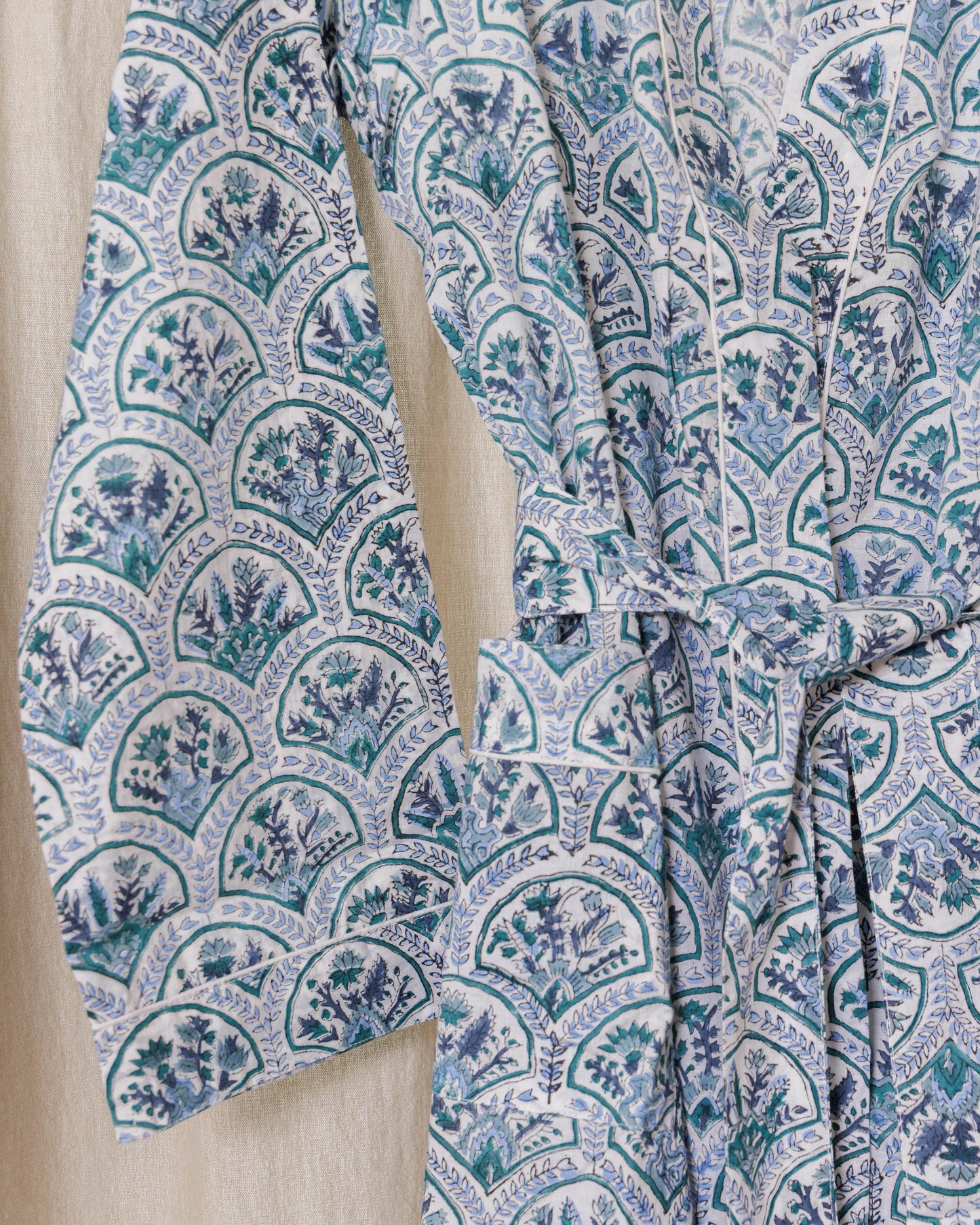 Cotton Block Printed Dressing Gowns