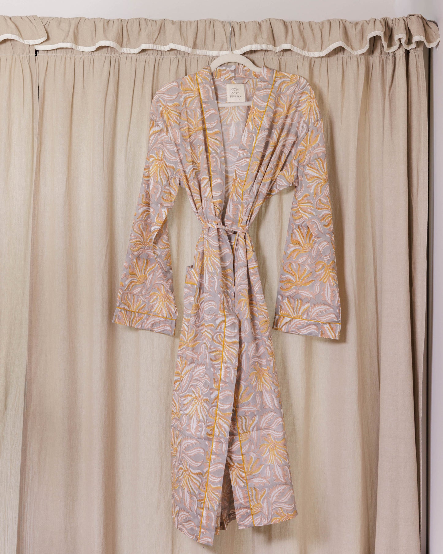 Cotton Block Printed Dressing Gowns
