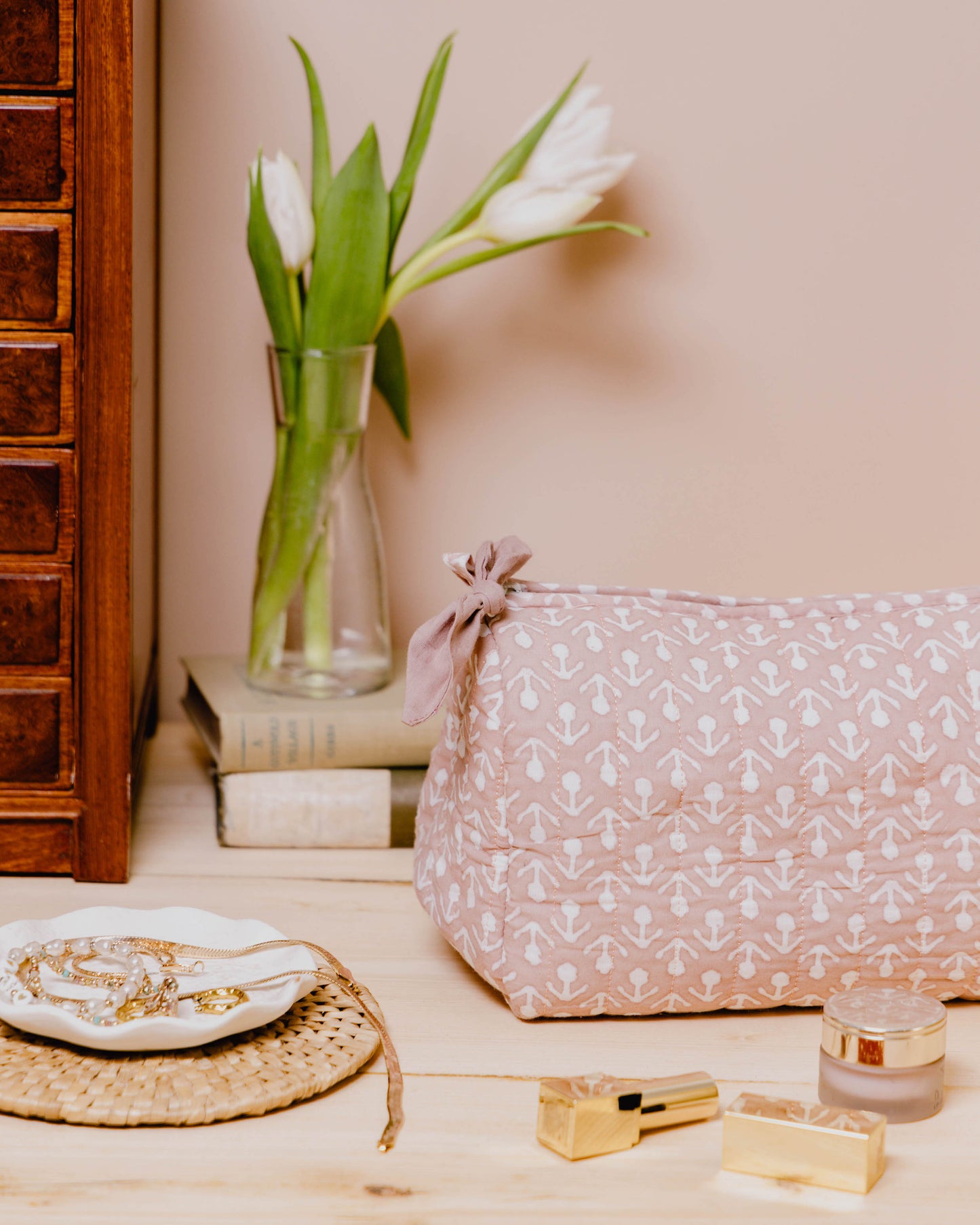 Hand Block Printed Wash Bags